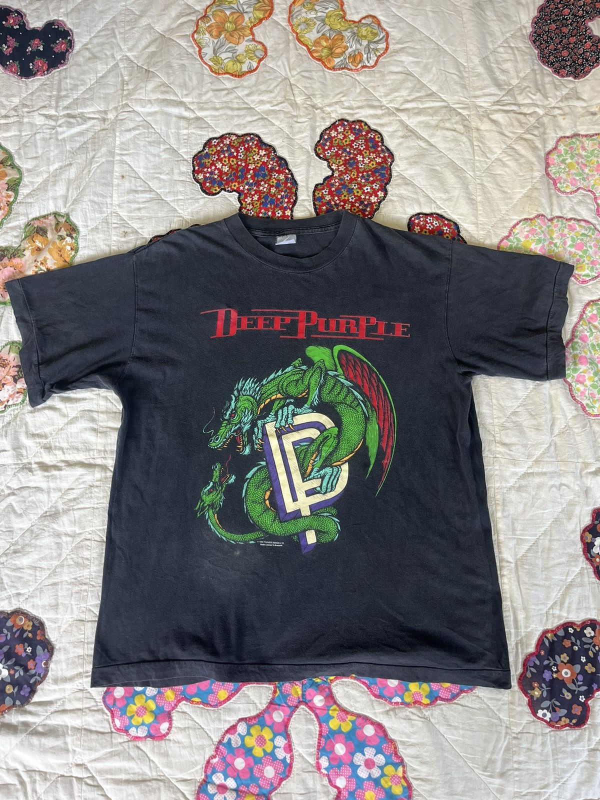 Band Tees Vintage DEEP PURPLE The Battle Rages On World Tour 93-94’s Size US XXL / EU 58 / 5 - 4 Thumbnail