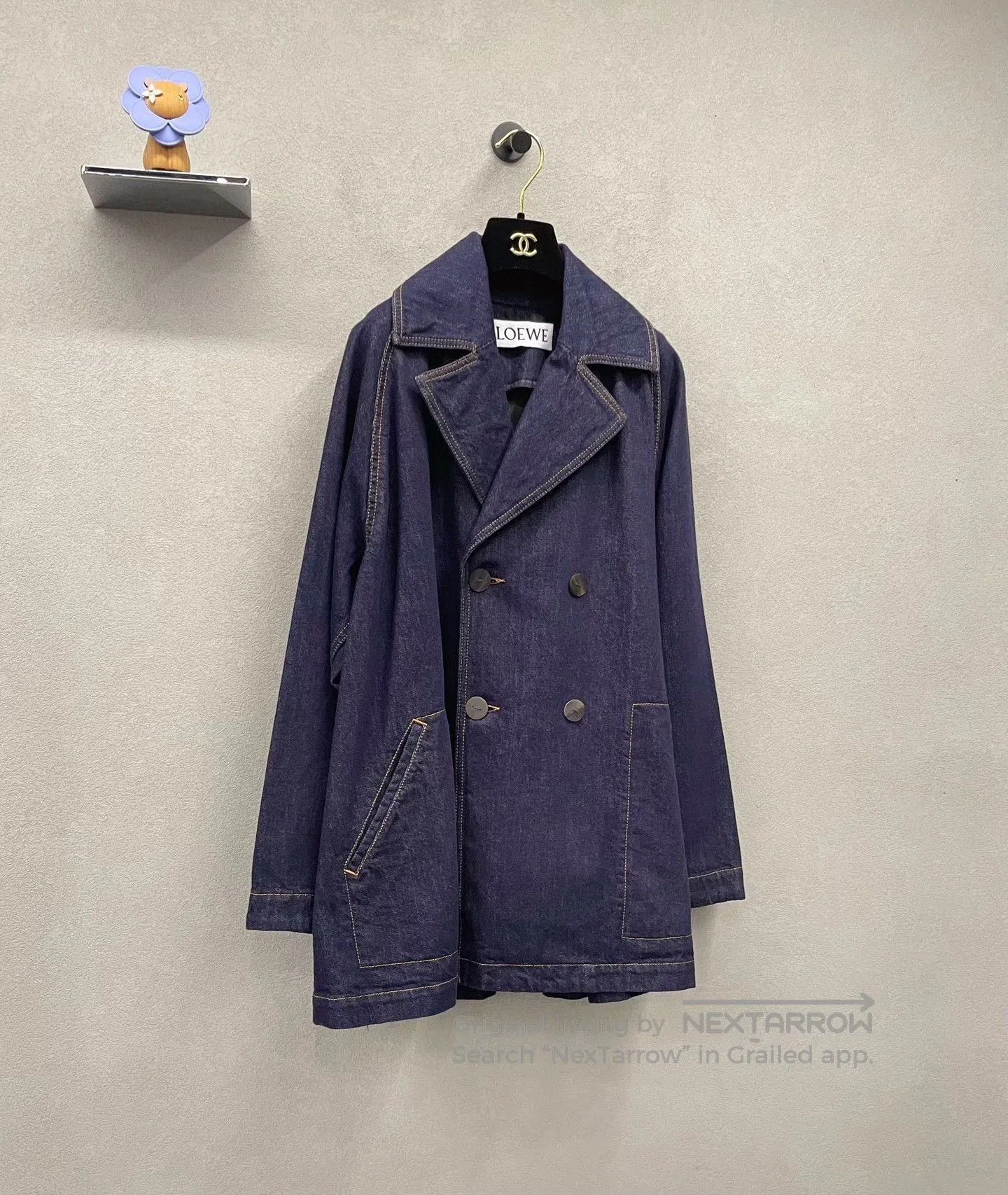 Loewe Loewe Navy Blue Denim Jacket. Size US L / EU 52-54 / 3 - 3 Thumbnail