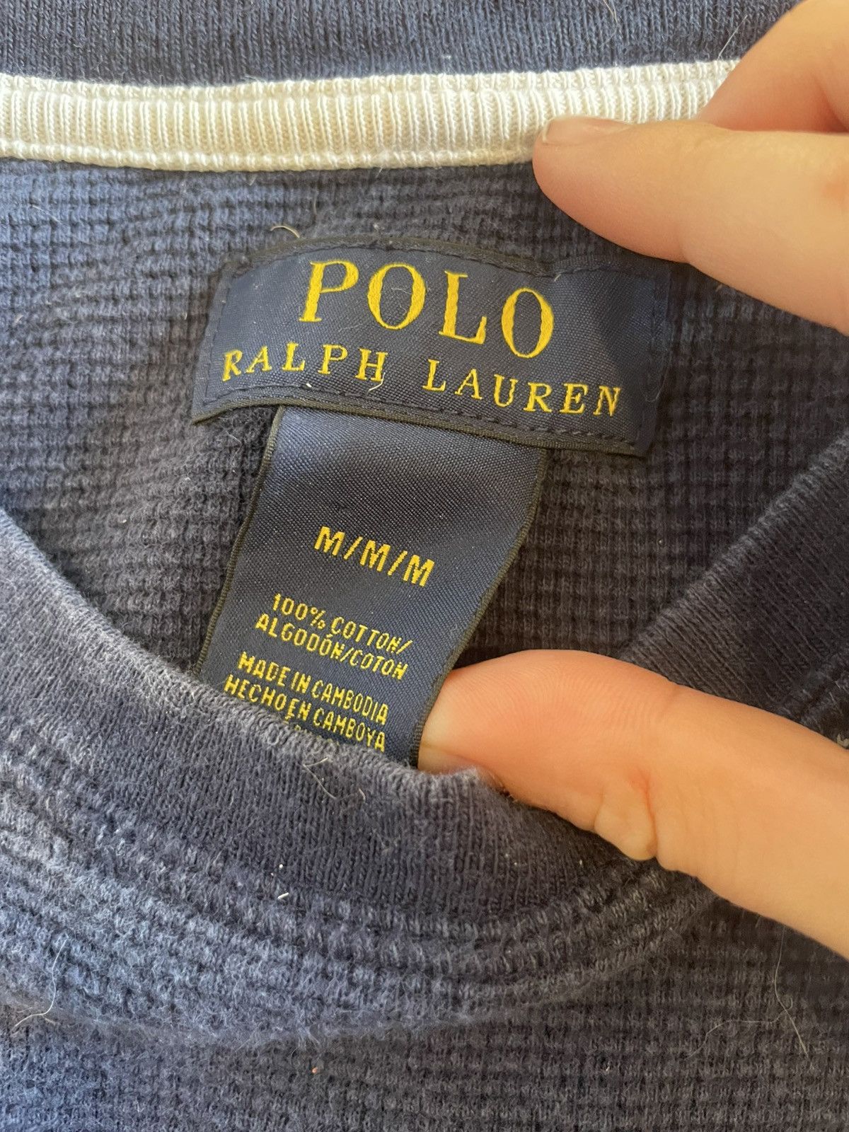 Polo Ralph Lauren Ralph Lauren long sleeve waffle shirt Size US M / EU 48-50 / 2 - 2 Thumbnail