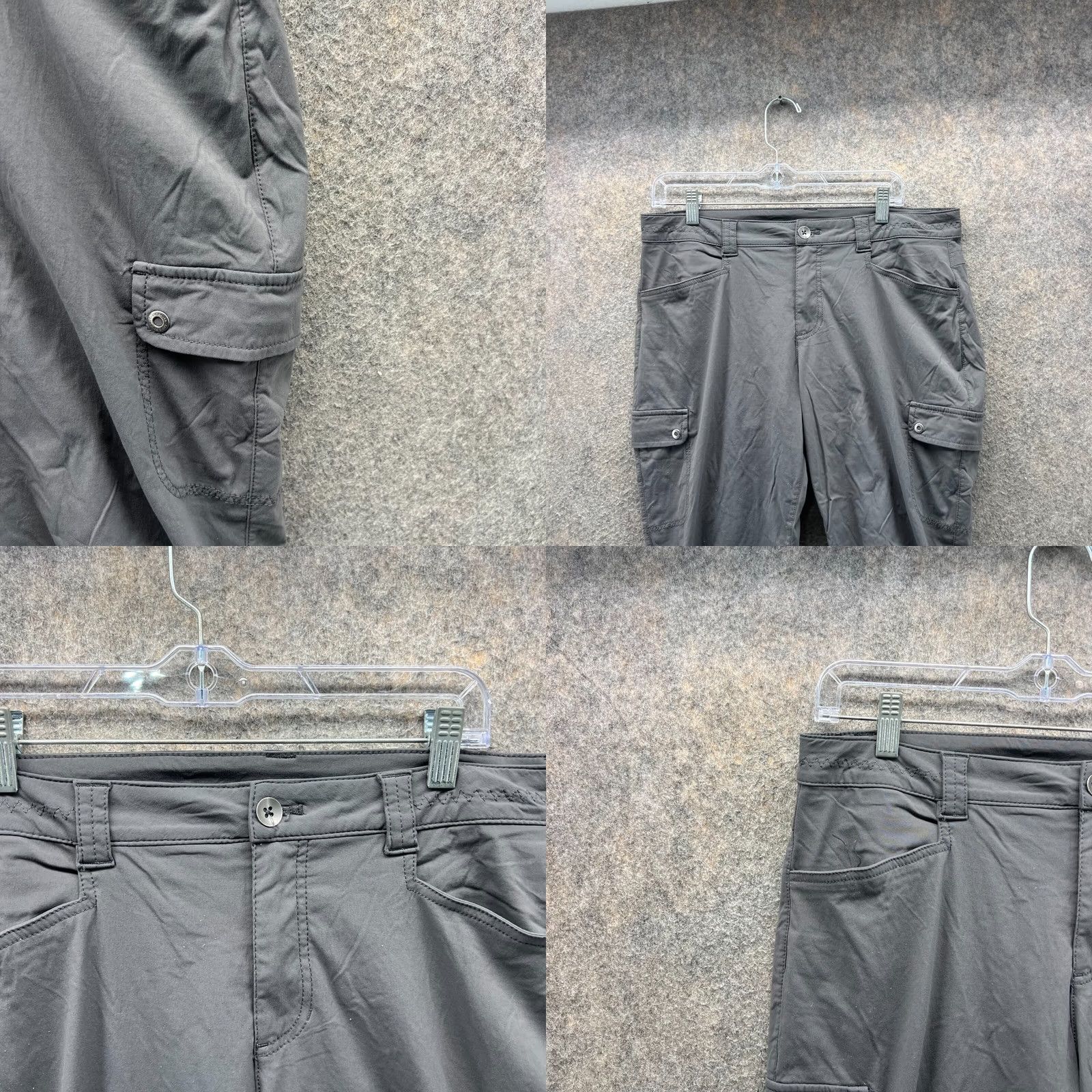 Eddie Bauer VINTAGE Eddie Bauer Pants Women 12 Gray Chino Flat Front Capri Hiking Cargo Stretch Capris Crew Mens? Size 34" / US 12 / IT 48 - 8 Thumbnail