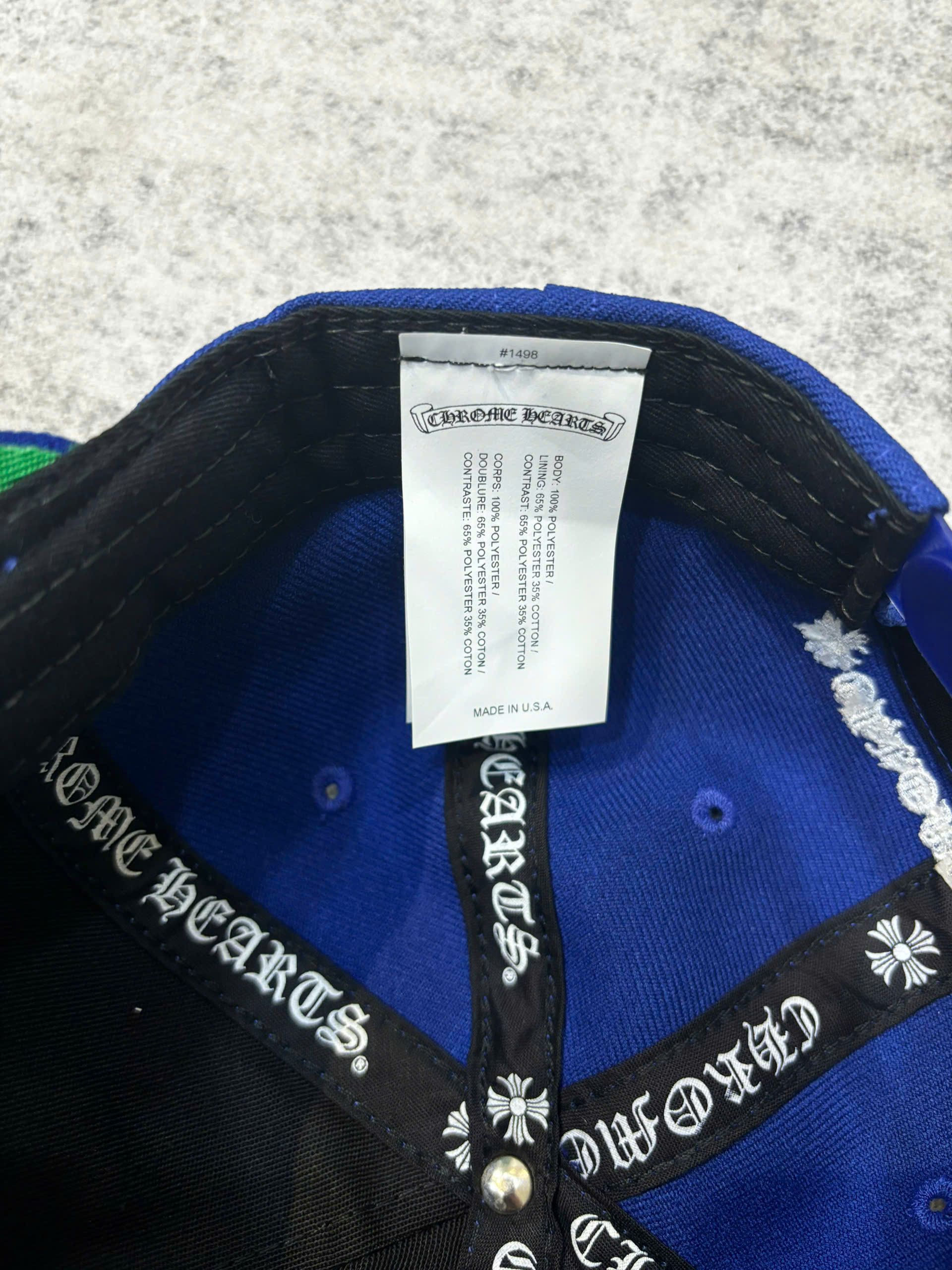 Chrome Hearts Chrome Hearts 6 Panel On Field CH White Baseball Cap Blue Size ONE SIZE - 8 Thumbnail