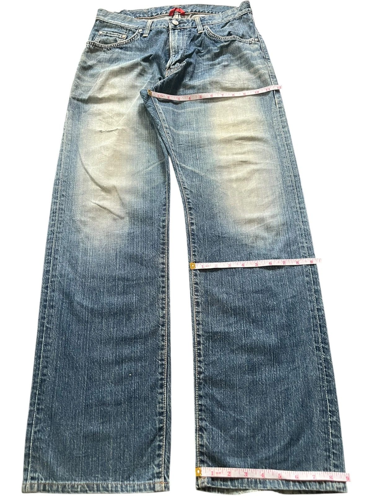 Edwin Vintage Edwin 503S Faded Wash Distress Loose Jeans Size US 31 - 8 Thumbnail