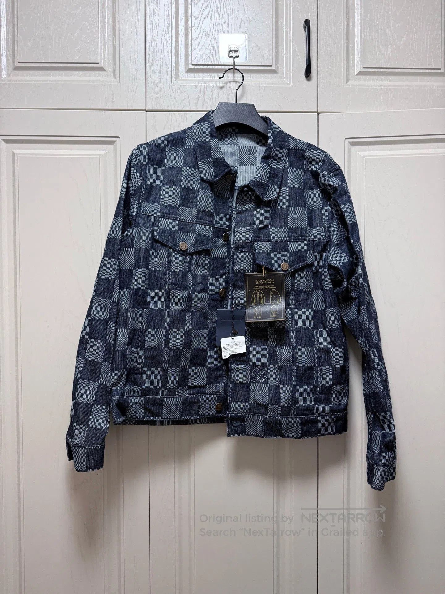 Louis Vuitton Louis Vuitton Checkered Denim Jacket. Size US M / EU 48-50 / 2 - 1 Thumbnail