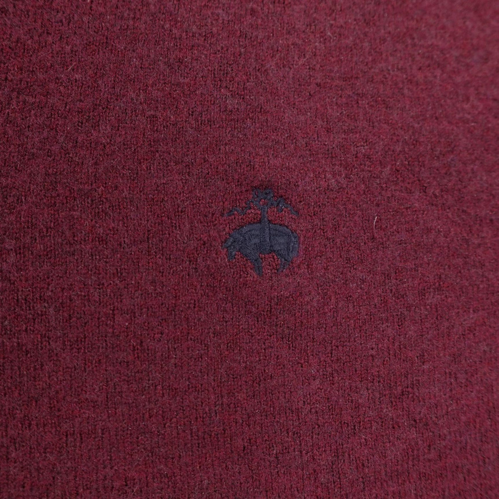 Brooks Brothers VINTAGE Brooks Brothers 346 Sweater Mens XL Burgundy Merino Wool Blend V-Neck Pullover Wool Blend Knit Solid Long Sleeve Mens XL Burgundy Size US XL / EU 56 / 4 - 3 Thumbnail
