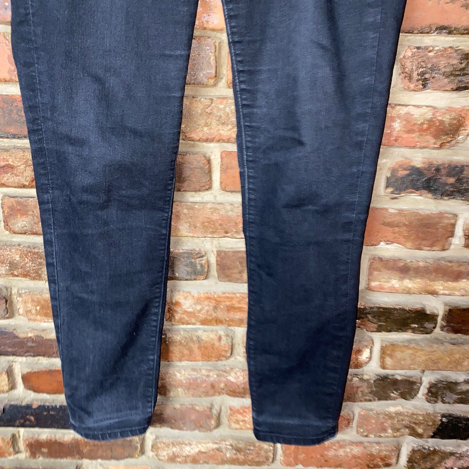 Loft Ann Taylor LOFT Black Wash Denim Skinny Jeans Size 4/27 Size 27" / US 4 / IT 40 - 3 Thumbnail