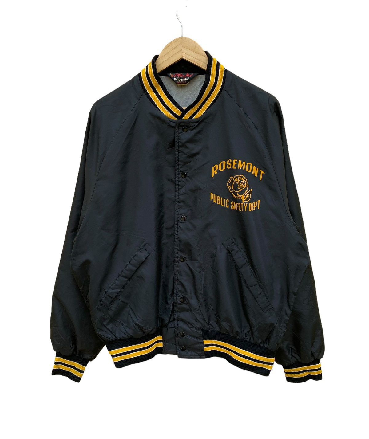 Vintage Vintage pla jac Dunbrooke rosemont satin varsity jacket Size US XL / EU 56 / 4 - 1 Thumbnail
