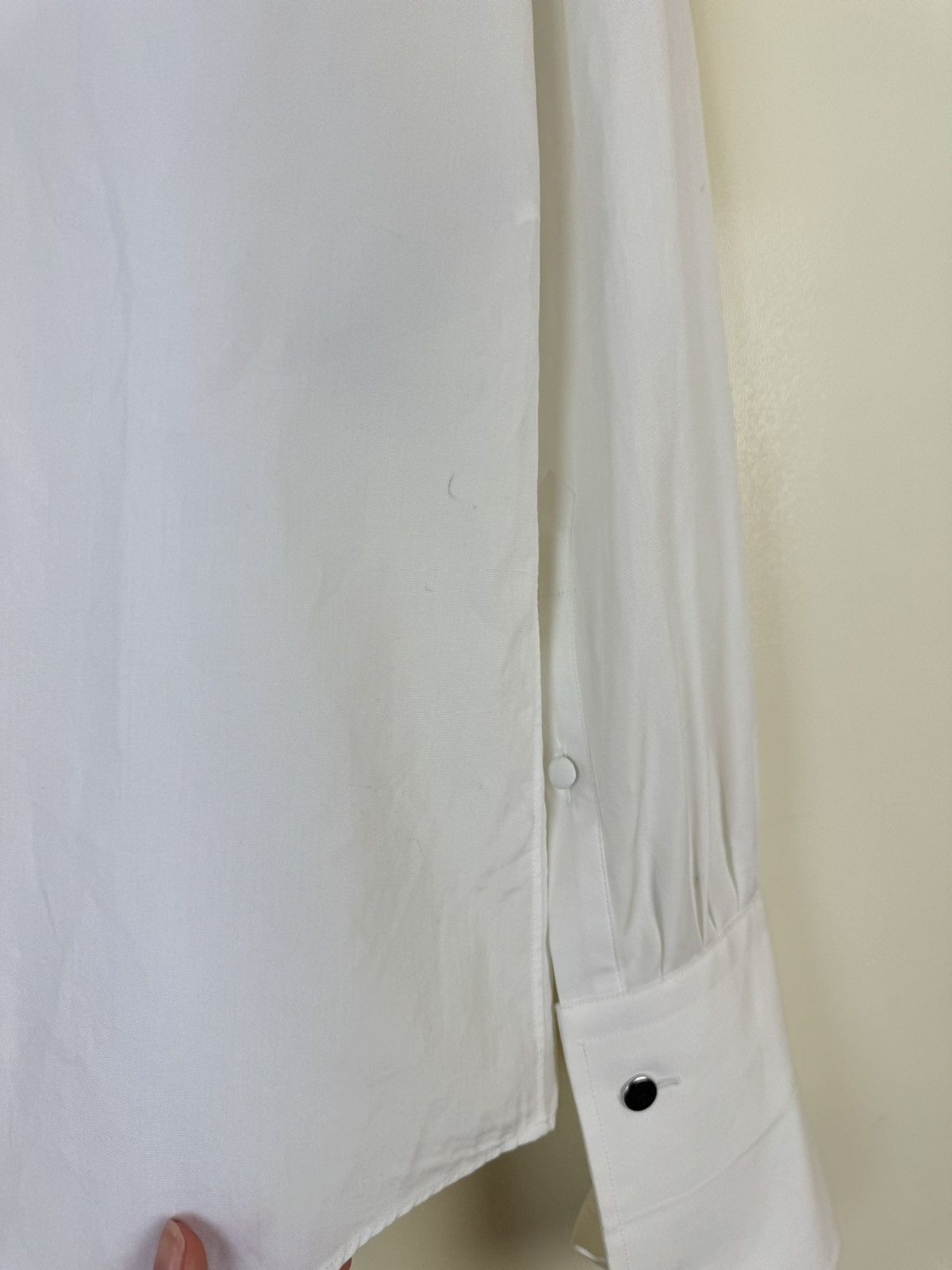 Alexander McQueen Alexander McQueen white poplin cotton classic shirt logo Size US S / EU 44-46 / 1 - 4 Thumbnail