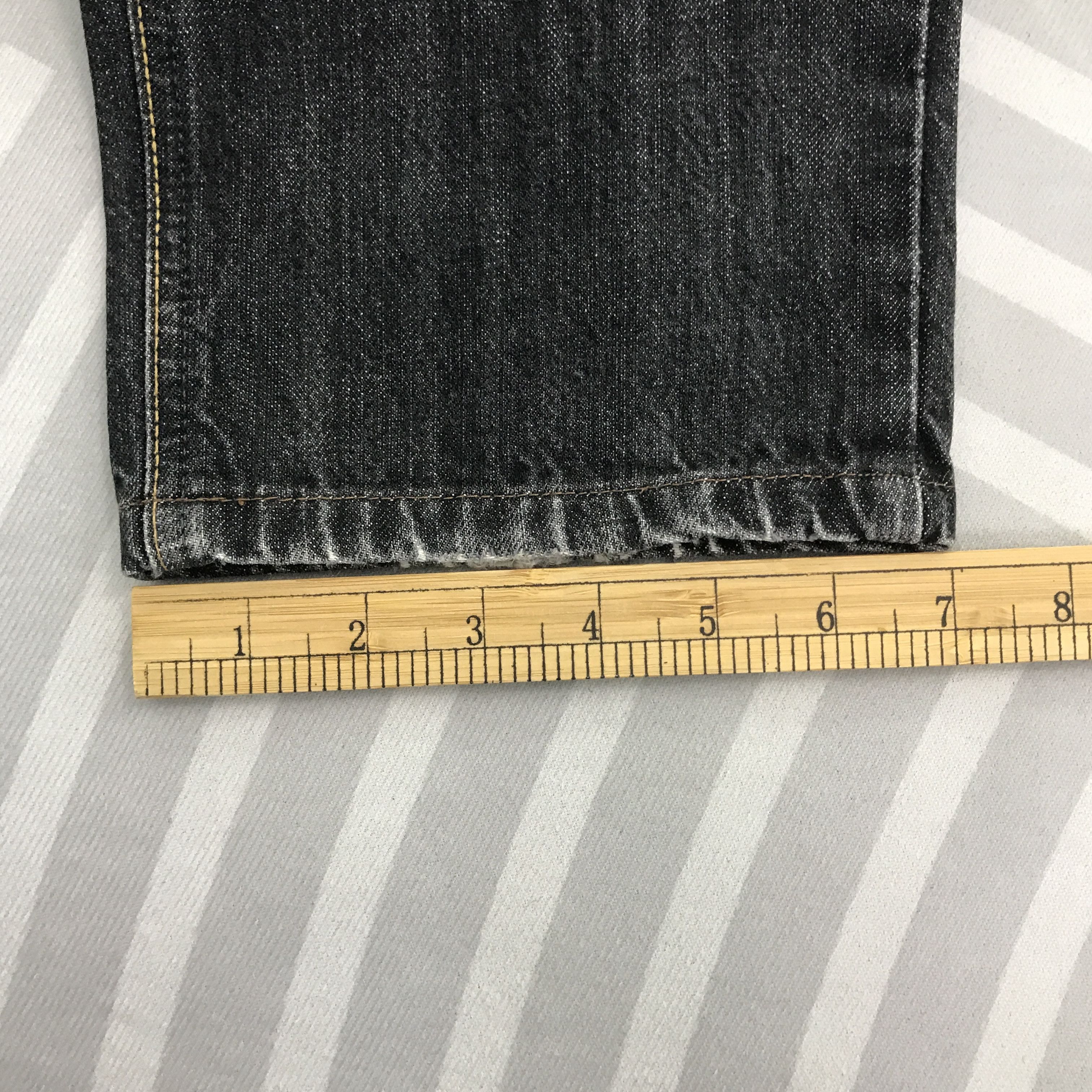 Edwin × Japanese Brand × Vintage Vintage Edwin Black faded distressed Denim jeans Size US 31 - 12 Thumbnail