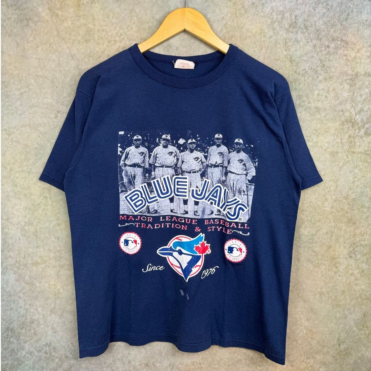 Vintage VTG 90s Toronto Blue Jays MLB T Shirt Sz L Blue White Size US L / EU 52-54 / 3 - 1 Thumbnail