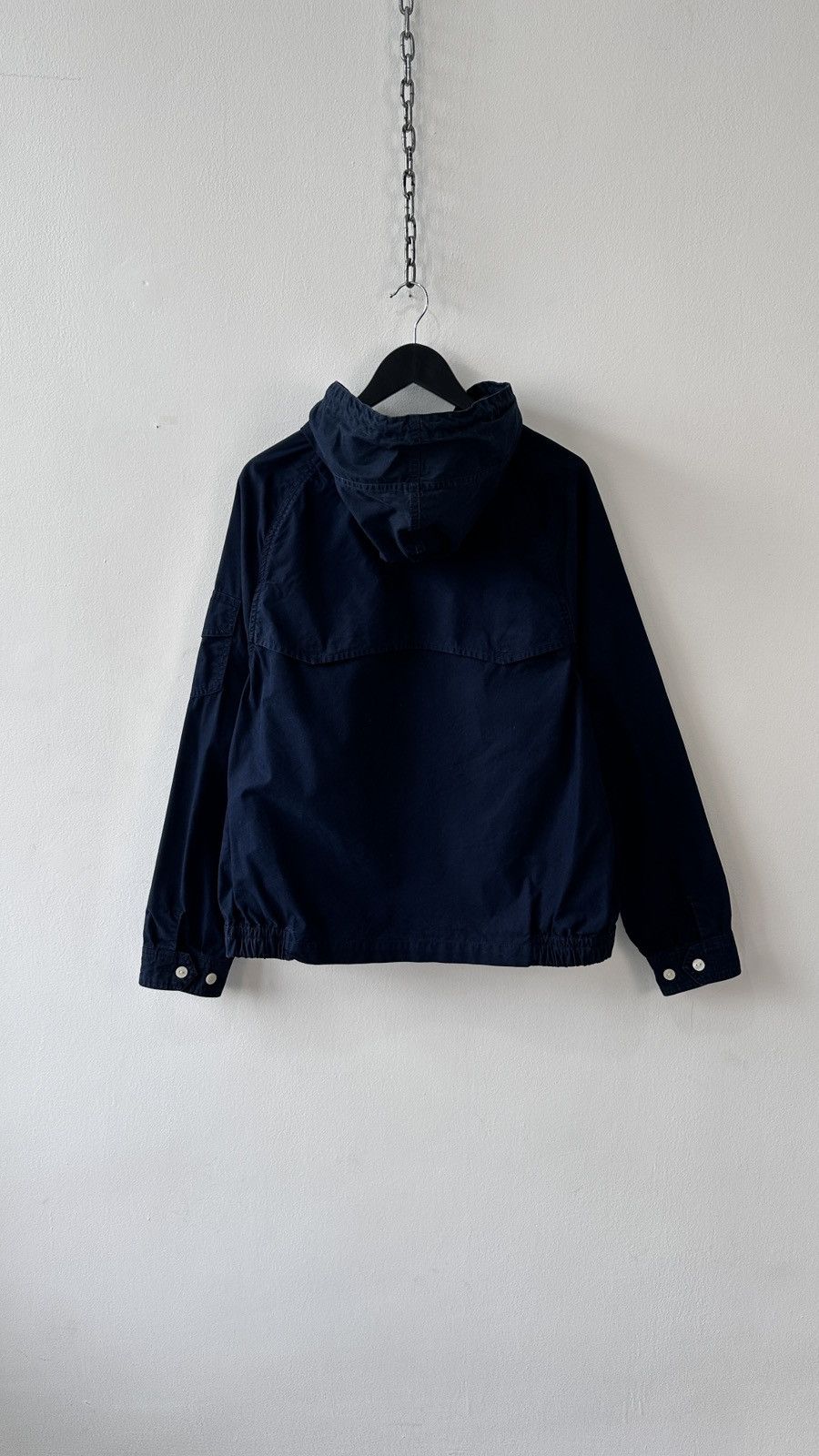 Polo Ralph Lauren Polo Ralph Lauren Hooded Windbreaker Jacket Navy Talon Zip Size US XL / EU 56 / 4 - 9 Thumbnail