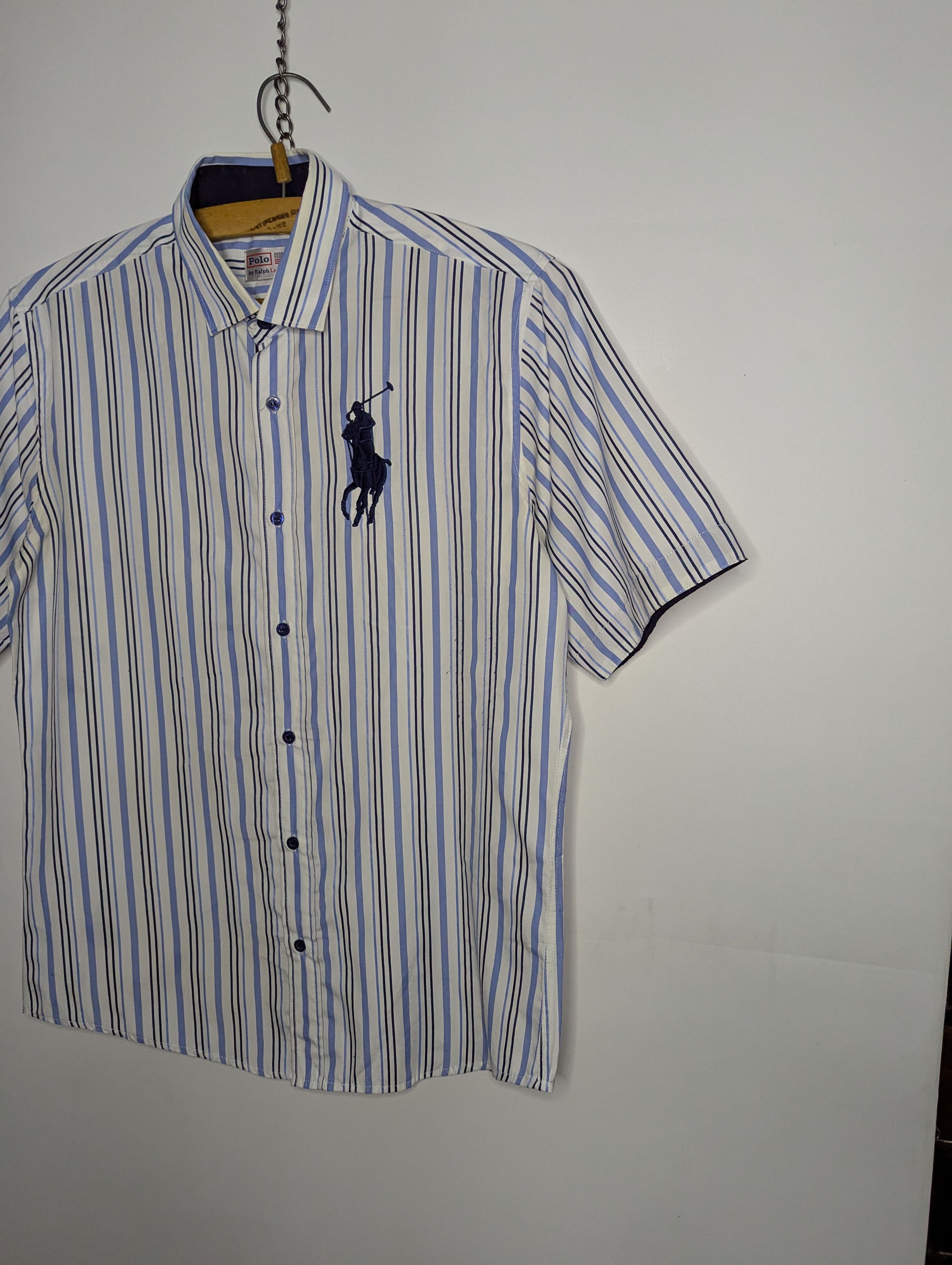 Polo Ralph Lauren × Vintage Polo Ralph Lauren Men's Vintage Big Pony Logo Shirt Size US L / EU 52-54 / 3 - 2 Thumbnail