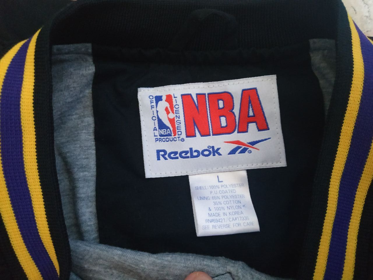 Reebok Vintage NBA Los Angeles Lakers Reebok Jacket Logo 90s Size US L / EU 52-54 / 3 - 8 Thumbnail