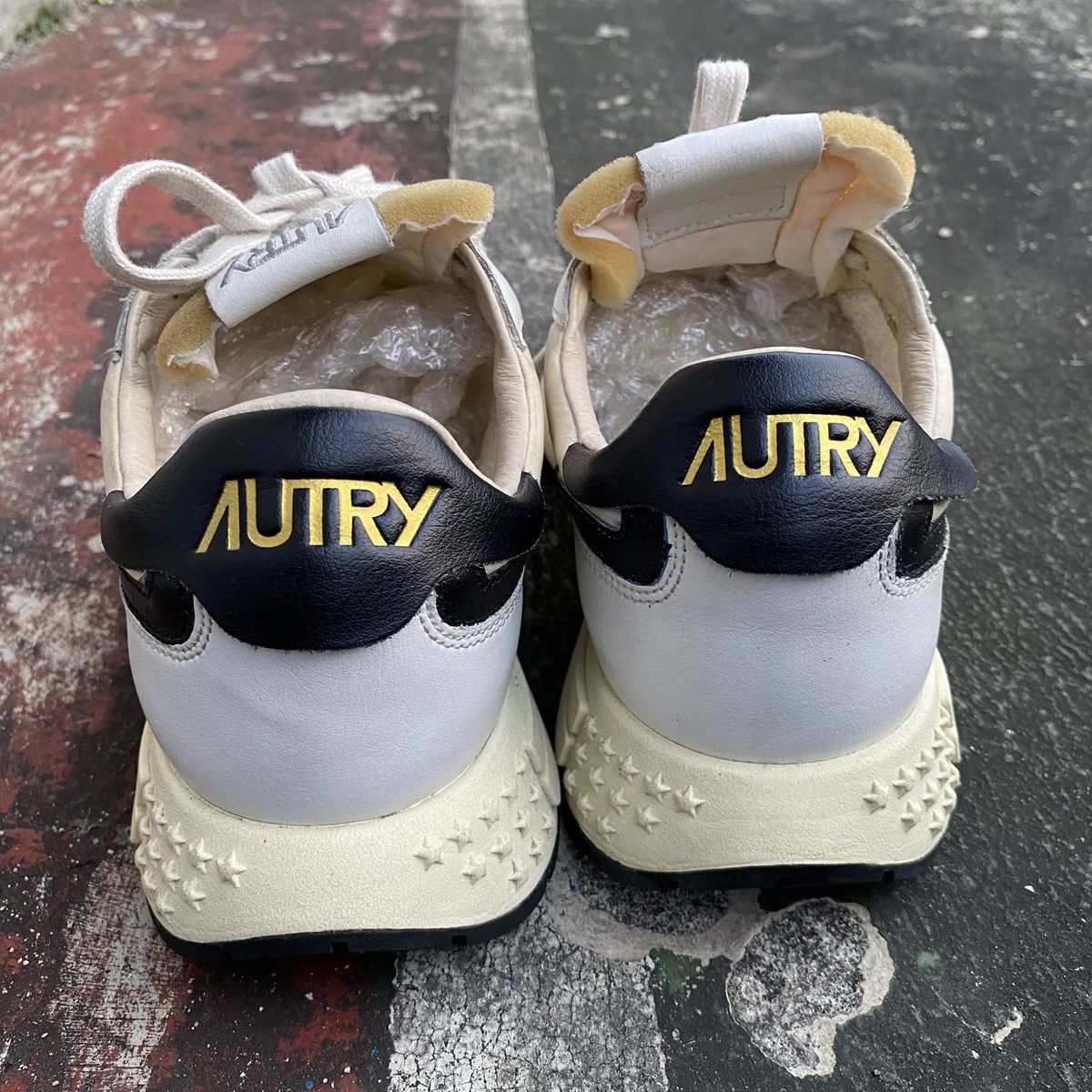 AUTRY AUTRY reelwind leather white black Size US 9 / EU 42 - 2 Thumbnail