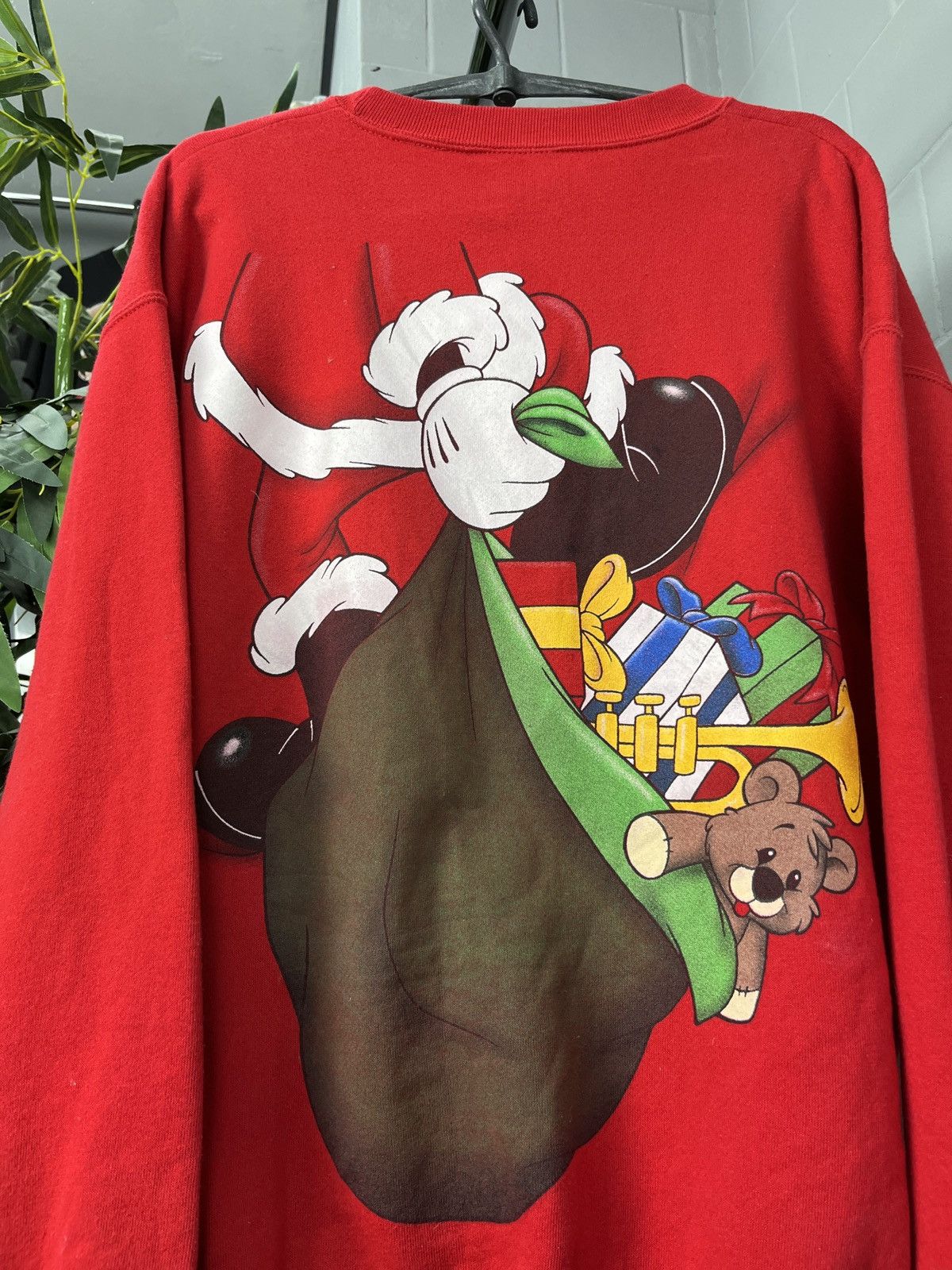 Disney × Vintage 1980s SANTA MICKEY MOUSE RARE VINTAGE SWEATSHIRT - № 1370 Size US L / EU 52-54 / 3 - 4 Thumbnail