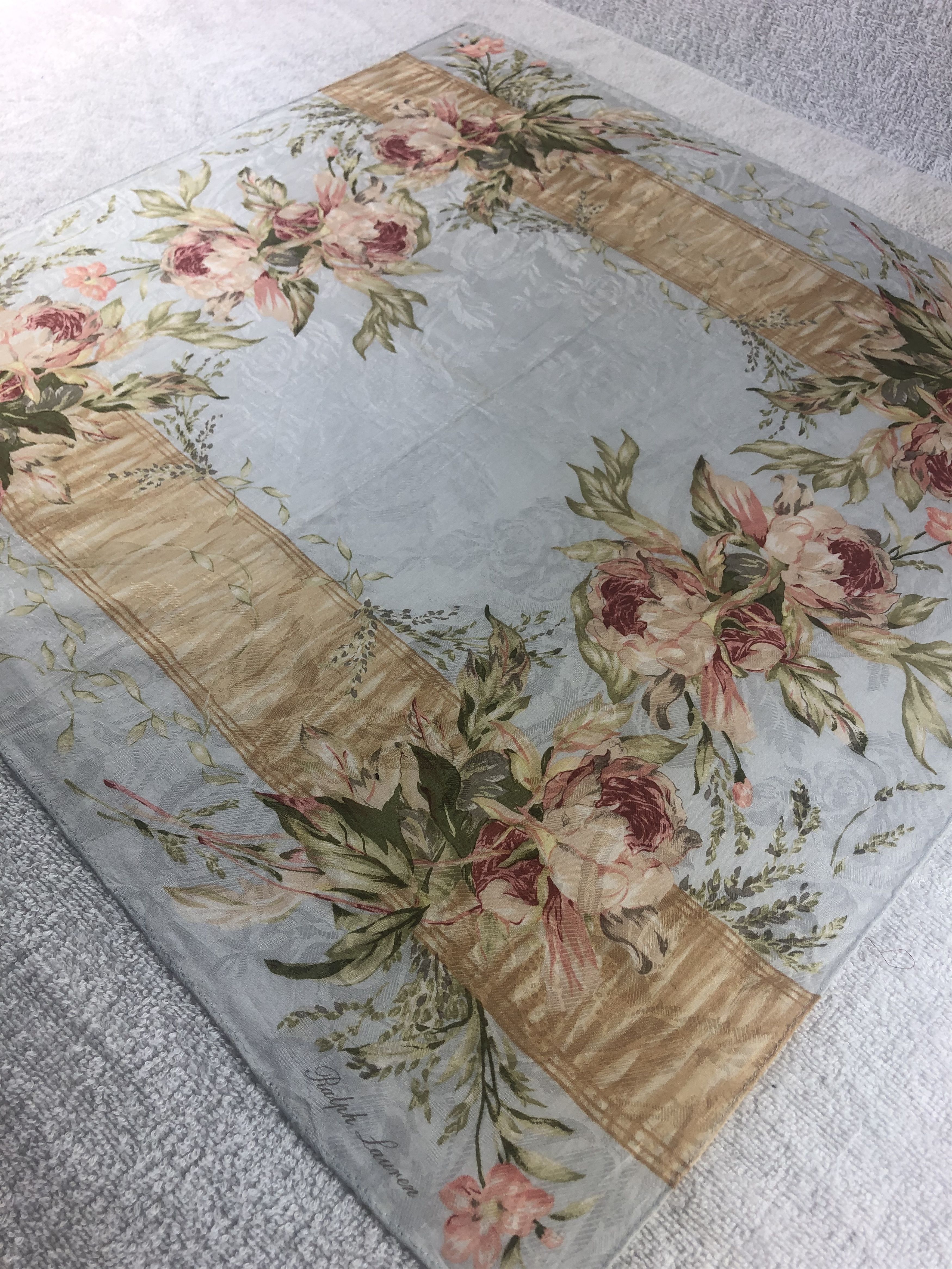 Polo Ralph Lauren × Ralph Lauren × Vintage Ralph Lauren Floral Handkerchief / Bandana / Neckerchief Size ONE SIZE - 4 Thumbnail
