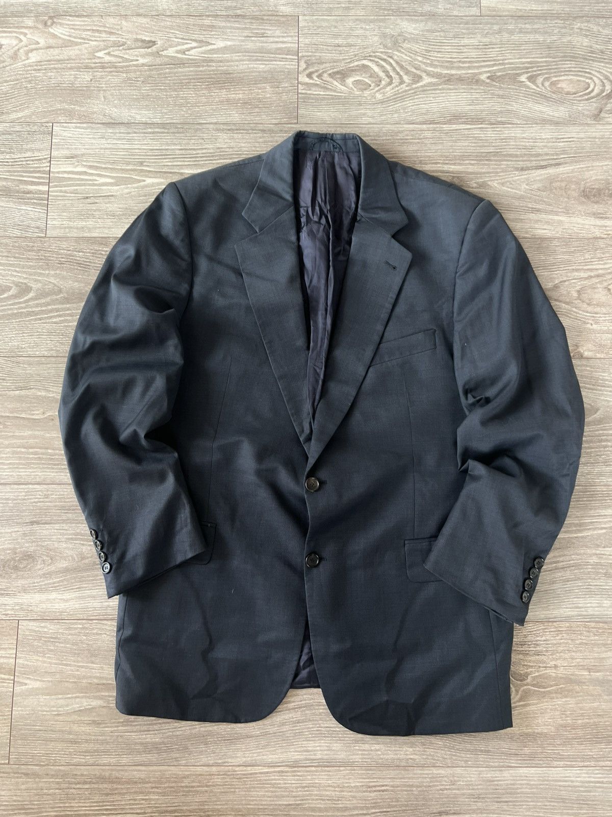 Burberry × Designer Vintage Burberrys England Finest Quality Wool/Viscose Blazer Size 46R - 7 Thumbnail