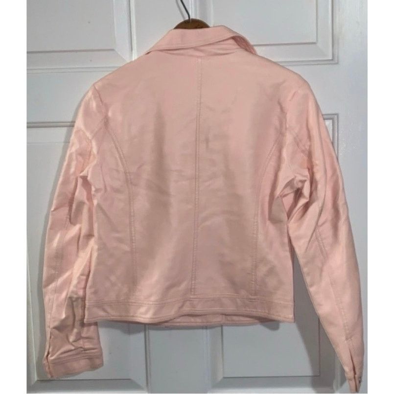 Joe Boxer JOE BOXER Pink Faux Leather Moto Jacket M Size M / US 6-8 / IT 42-44 - 2 Thumbnail