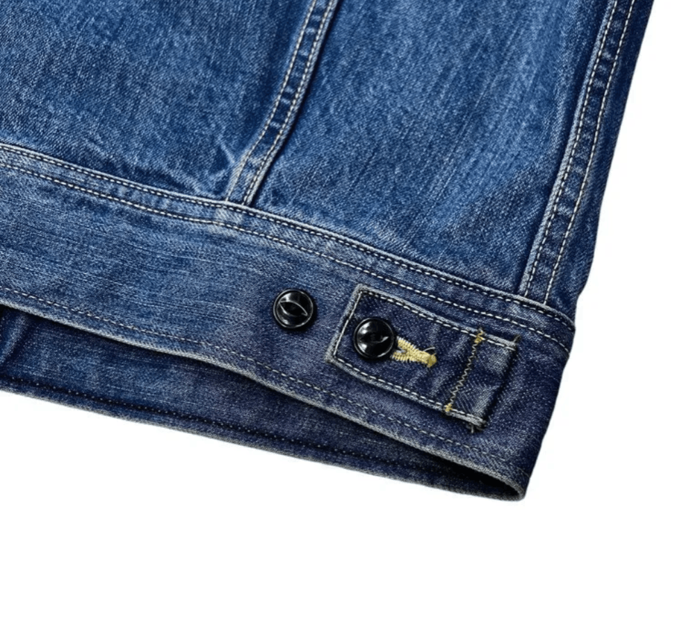 Kapital 14oz Denim Westerner LONG Washed Smiley Logo Denim Jacket Size US M / EU 48-50 / 2 - 8 Thumbnail
