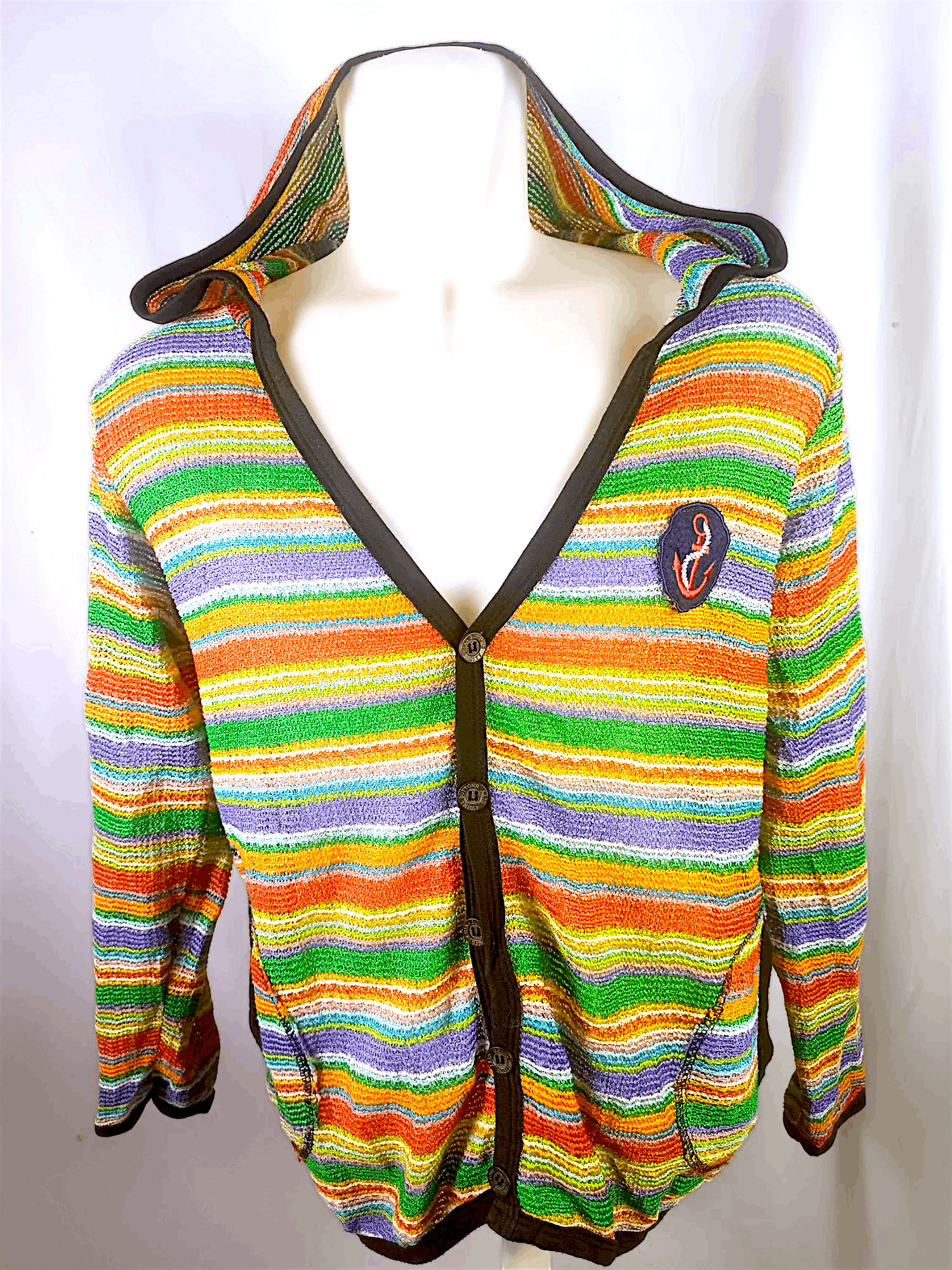 Japanese Brand LIZLIZA Mesh Net Cardigan Hoodie Size US L / EU 52-54 / 3 - 3 Thumbnail