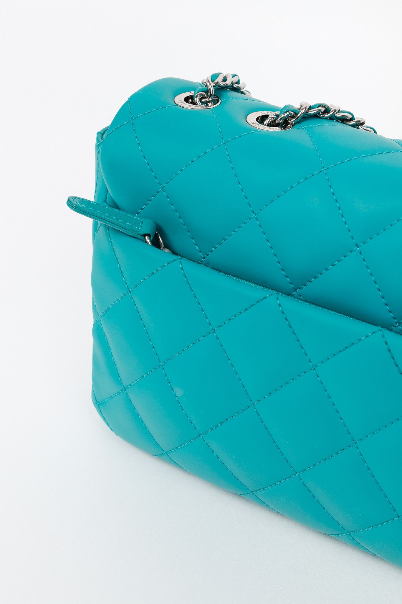 Chanel Chanel Teal Paris-Seoul Medium Lambskin Coco Rain Flap Bag Size ONE SIZE - 9 Thumbnail