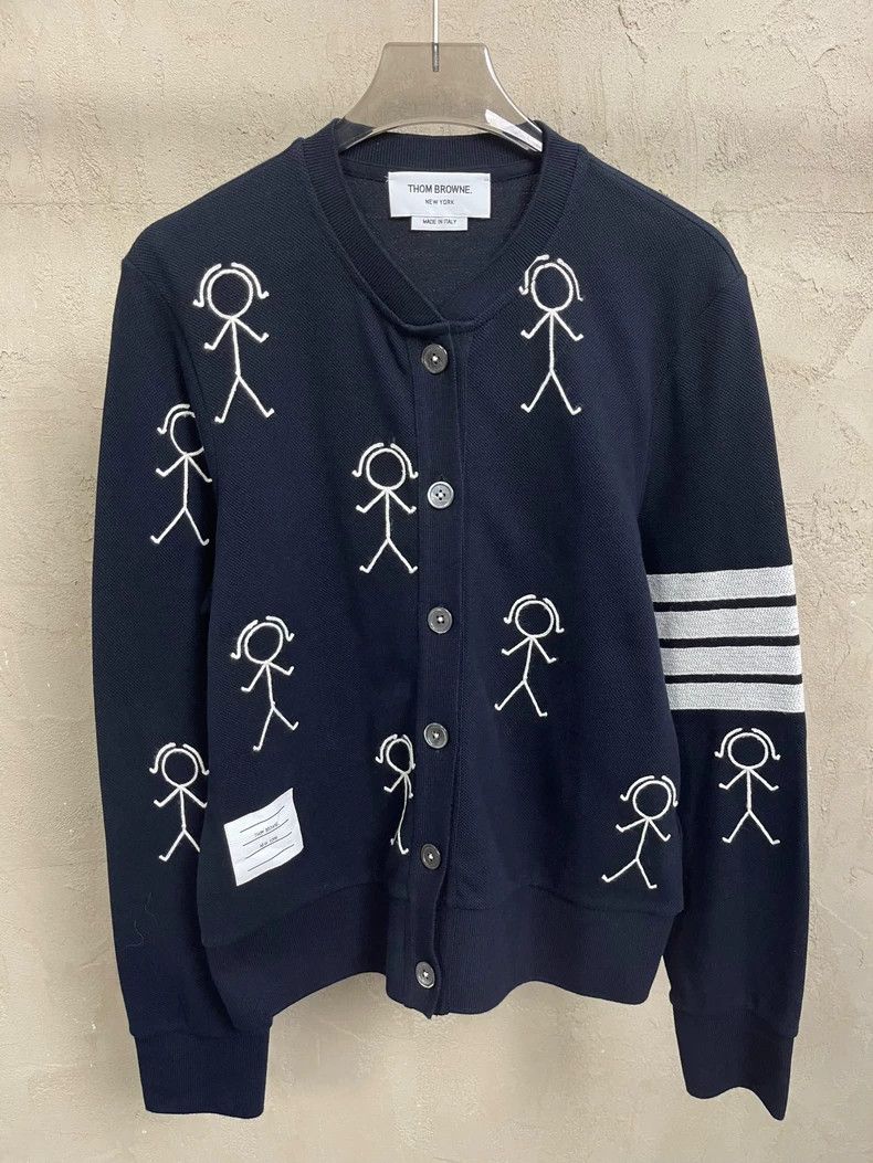 Thom Browne Thom Browne Classic Tibetan blue crayon chimes sweater Size S / US 4 / IT 40 - 3 Thumbnail