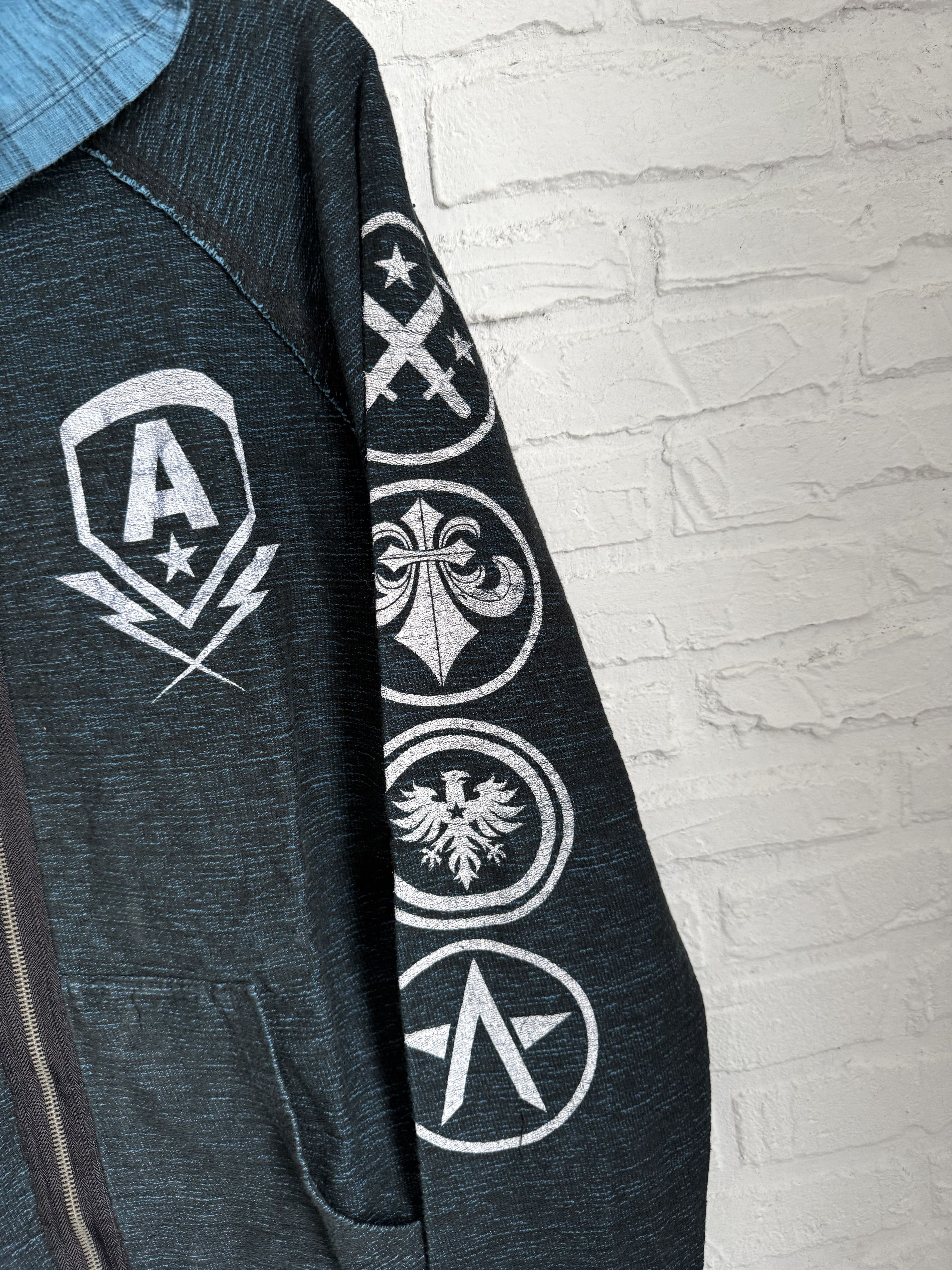 Affliction y2k Affliction double sided reversible distressed hoodie Size US L / EU 52-54 / 3 - 4 Thumbnail