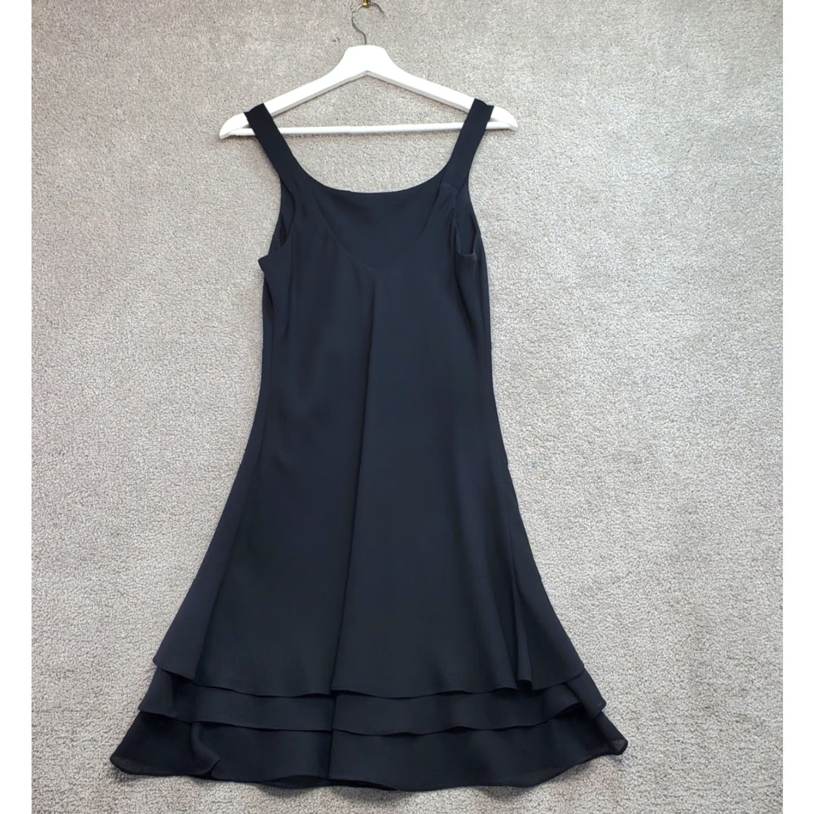 flowy little black dress Black Flowy Wrap Dress Style 251250 – Village Vogue main image 1
