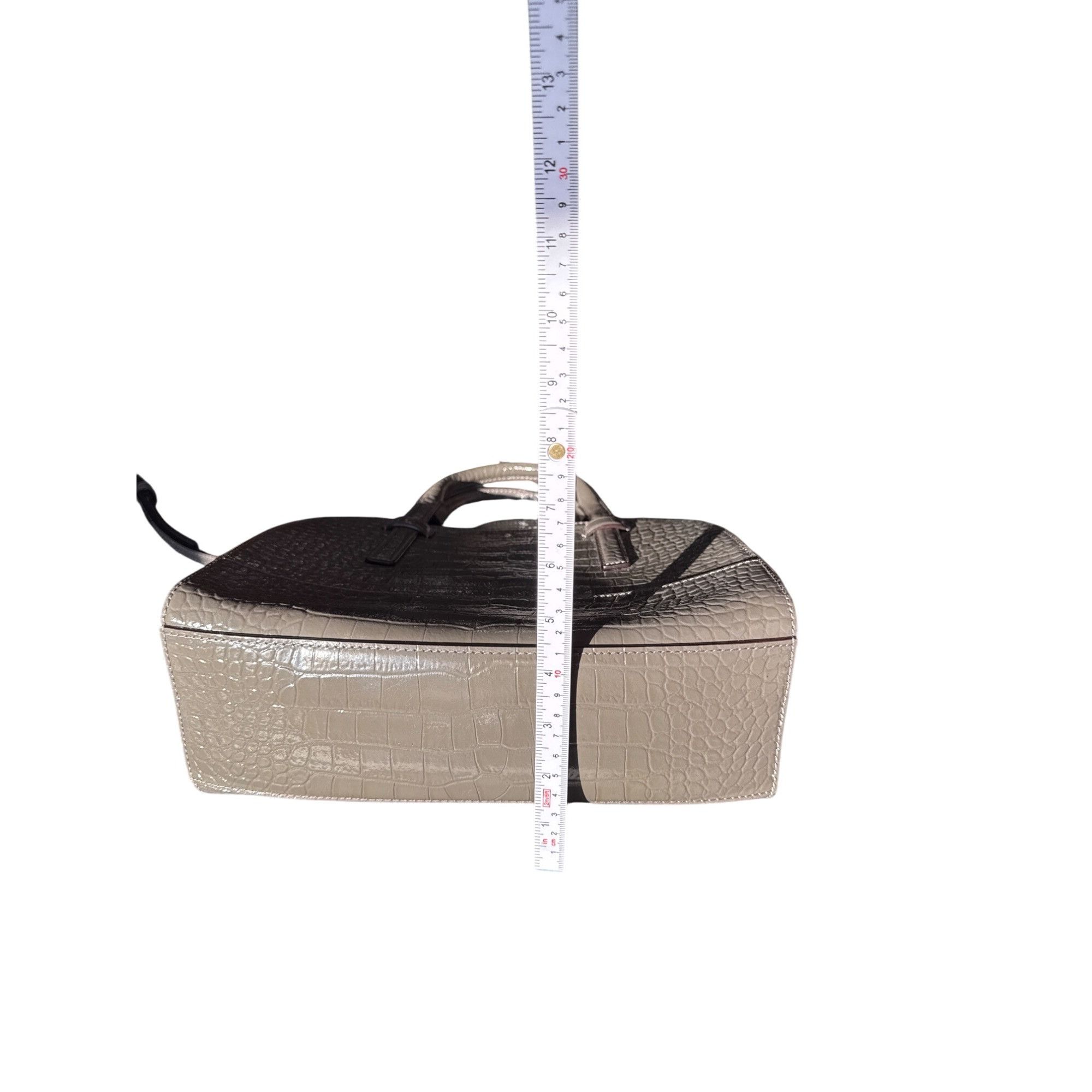 Kate Spade Kate Spade Felix Riverside Gray Croc-Embossed Leather Satche Size ONE SIZE - 10 Thumbnail