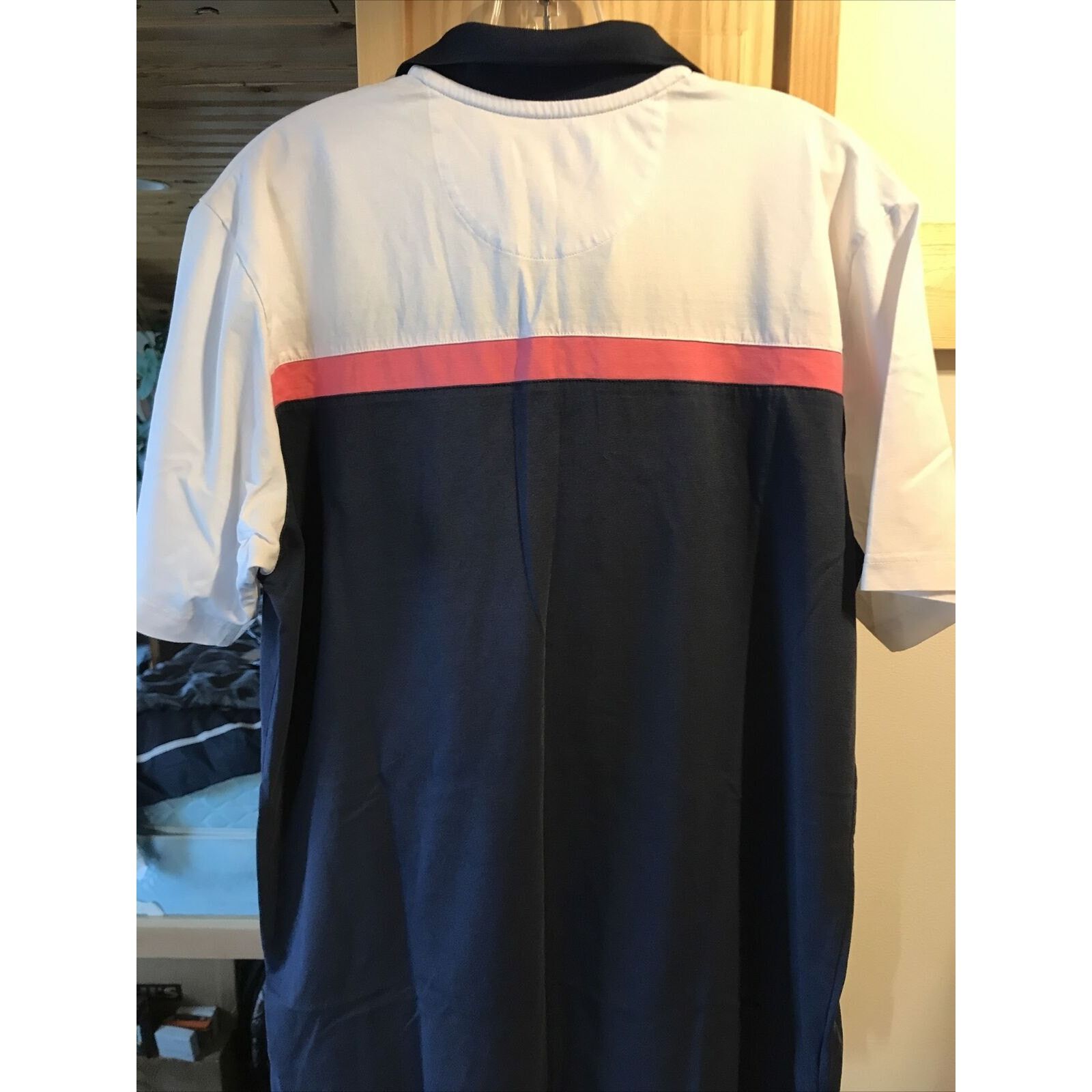 Other Ben Hogan Men’s M Navy Blue SS White Cotton Poly Polo Shirt Size US M / EU 48-50 / 2 - 6 Thumbnail