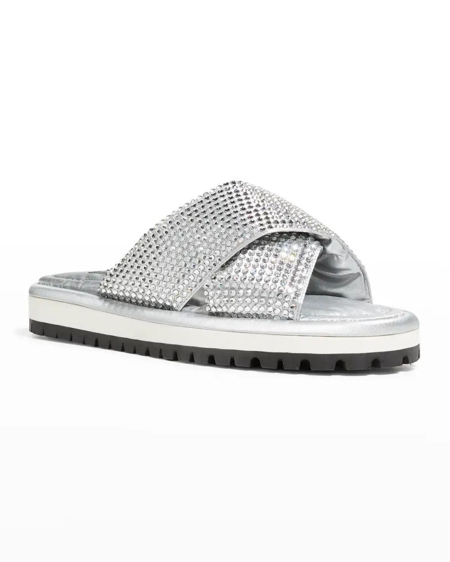 Dolce & Gabbana o1y0125 Slippers in Silver Size US 9.5 / EU 42-43 - 2 Thumbnail