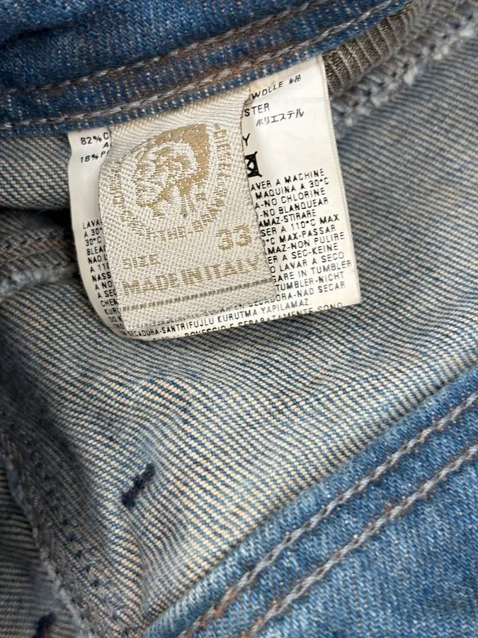 Diesel Diesel Abstract Painted Denim Blue Jeans Size US 32 / EU 48 - 9 Thumbnail