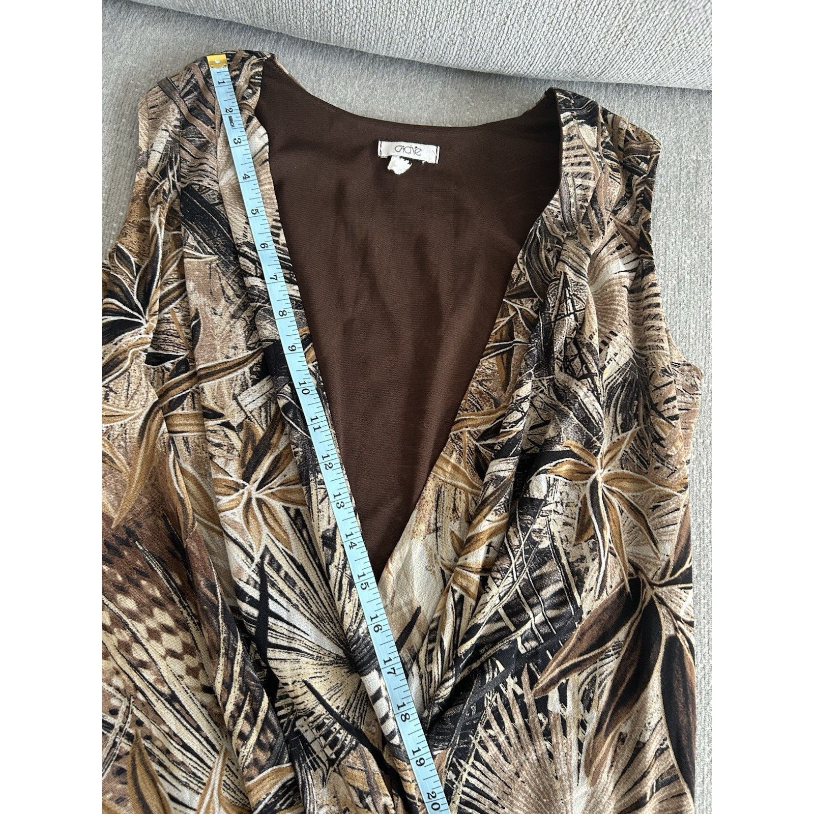 Other Cache Y2K Forrest Plunge Sirencore Stretch Top L Mermeid Size L / US 10 / IT 46 - 11 Thumbnail