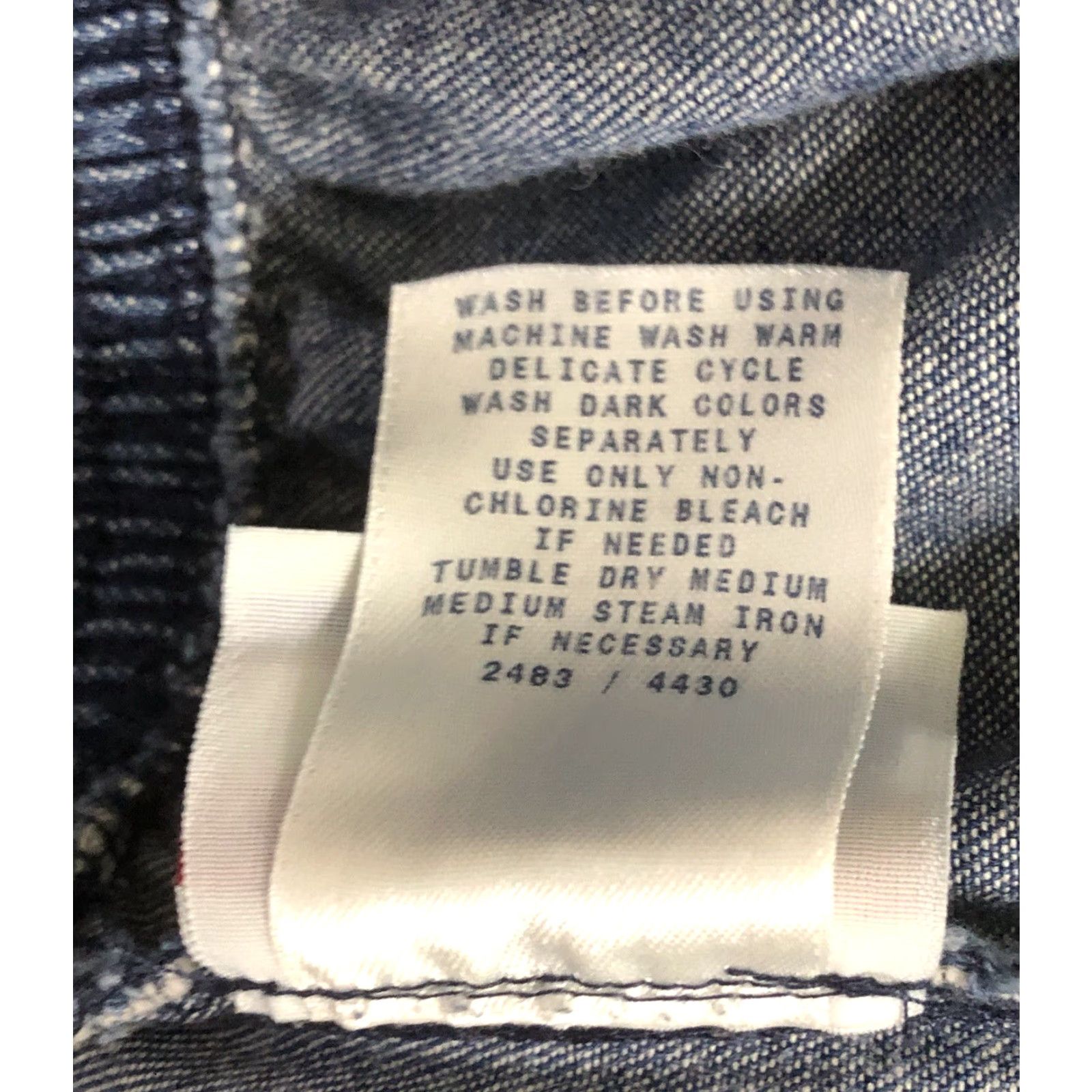Haband Haband Cropped Capri Pants 14 Blue Denim 29"W Western Capri Pants Women Adult Regular 29 Inseam 21" Flat Front Pockets Casual Capris Size 36" / US 14 / IT 50 - 5 Thumbnail