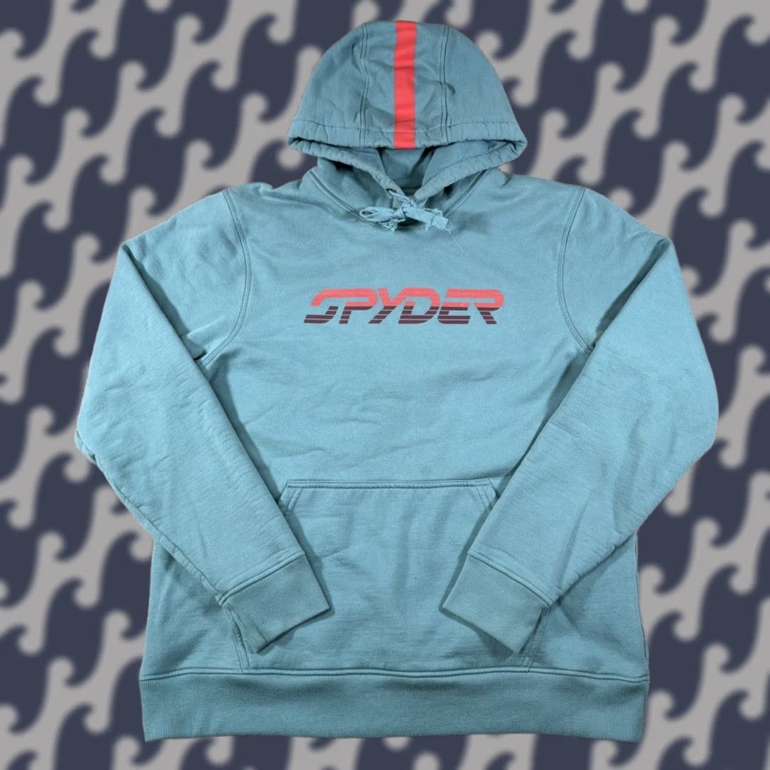 Spyder Spyder Active Hooded Sweatshirt Blue Striped Long Sleeve Men’s Size Medium Size US M / EU 48-50 / 2 - 1 Thumbnail