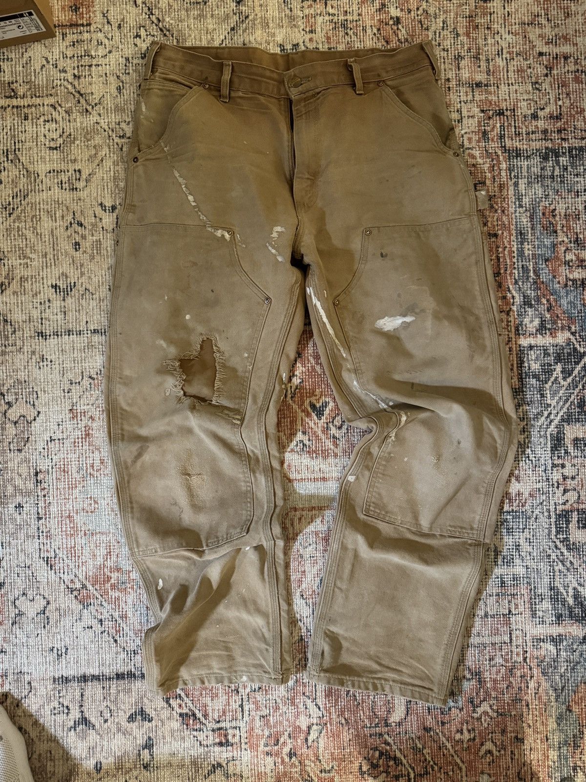 Vintage Carhartt thrashed double knee pants