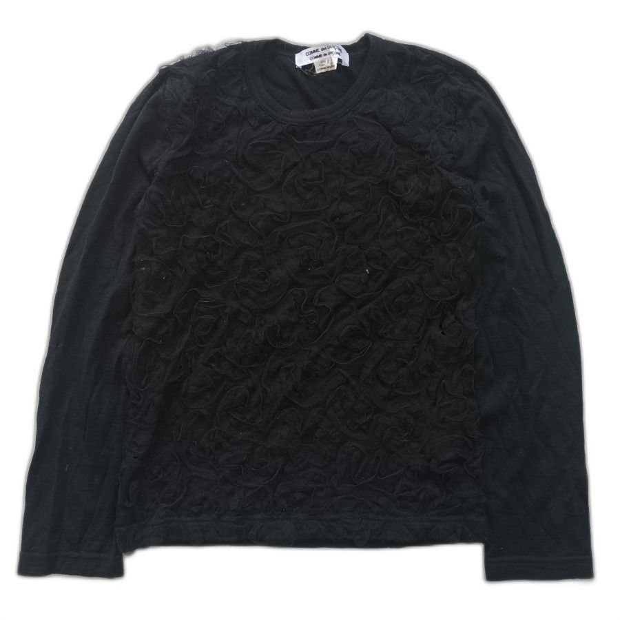 Comme des Garcons comme des garcon front frill knit flower longsleeve AD2006 Size S / US 4 / IT 40 - 2 Thumbnail