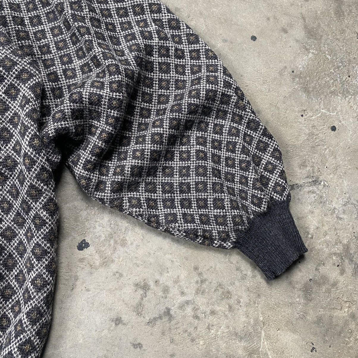 Alfani 90s Alfani Merino Wool Crop Halfbutton Sweaters Size M / US 6-8 / IT 42-44 - 3 Thumbnail