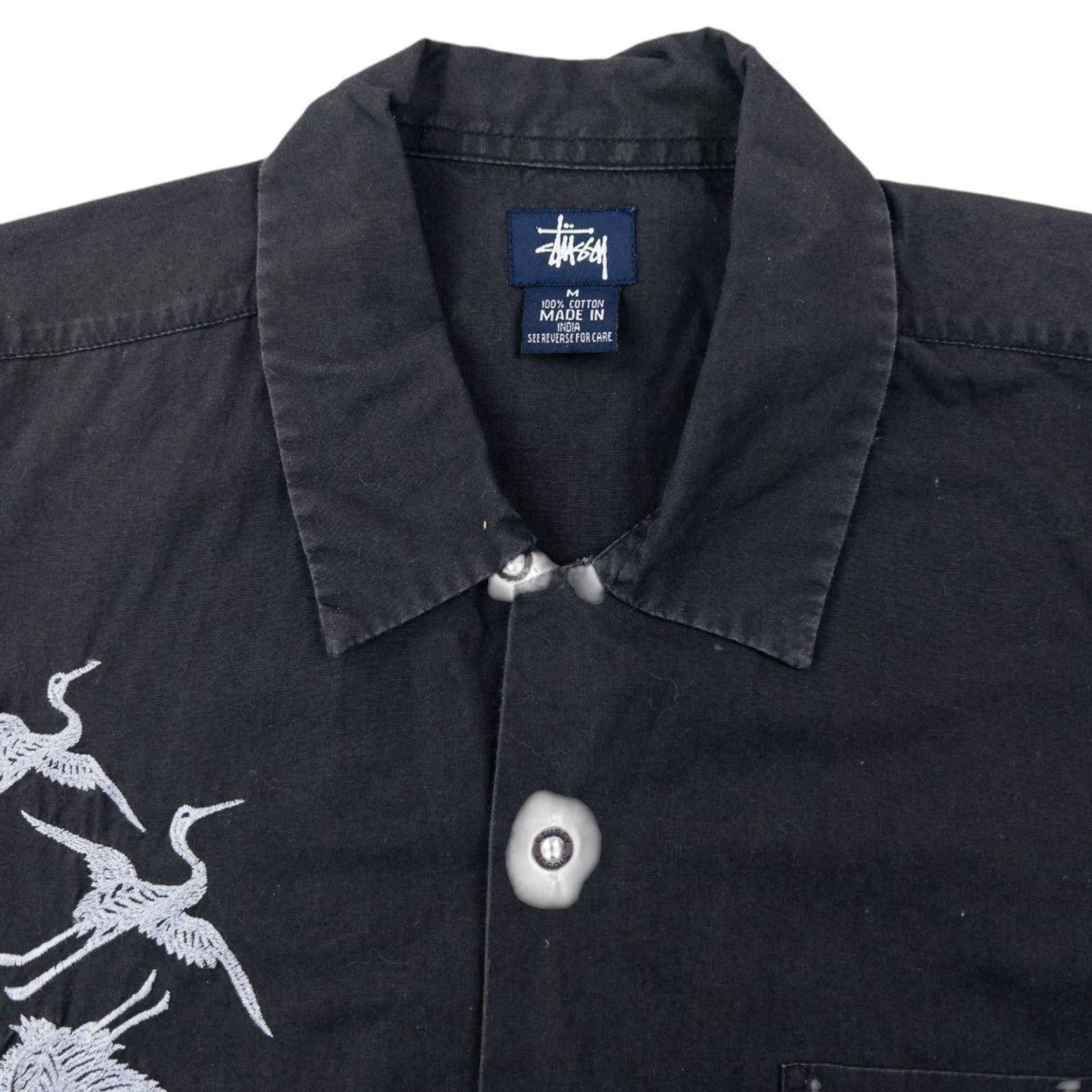 Stussy Vintage 2000s Stussy Crane Short Sleeve Button Up Shirt L Size US L / EU 52-54 / 3 - 3 Thumbnail