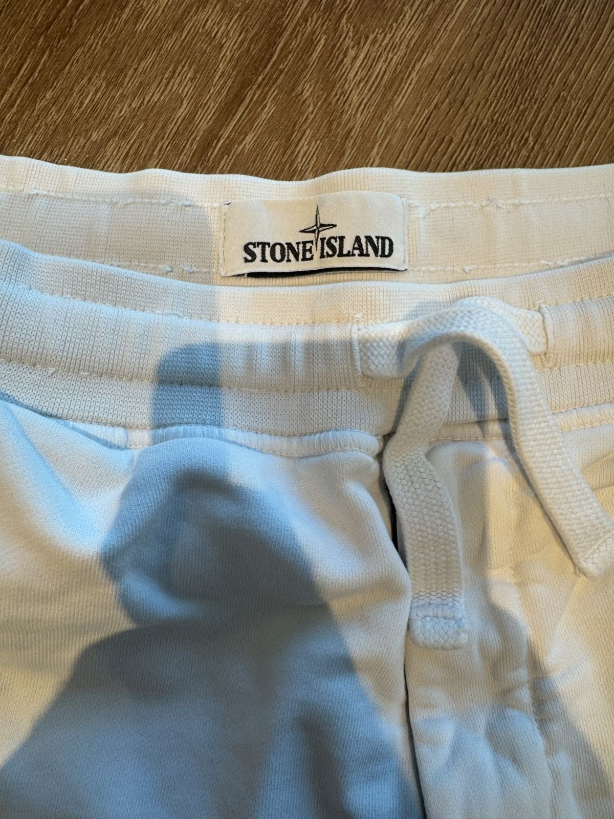 Stone Island Stone Island Cream Sweat Shorts Size US 33 - 4 Thumbnail