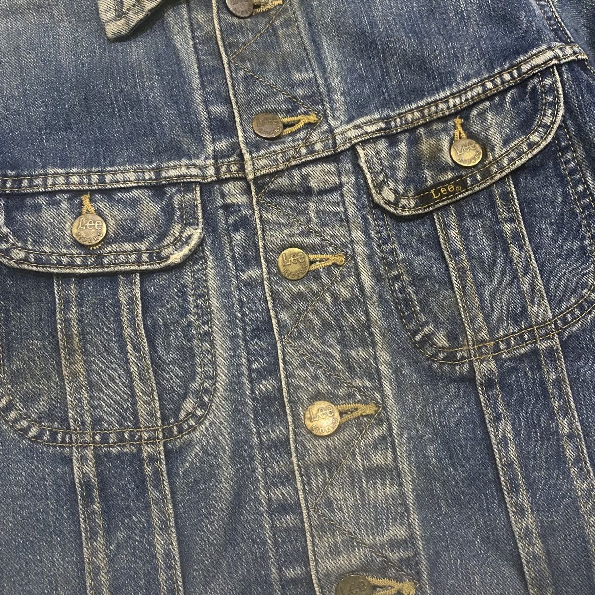 Lee Vintage Lee Denim Trucker Jacket Distressed Faded 70s/80s Size US S / EU 44-46 / 1 - 13 Thumbnail