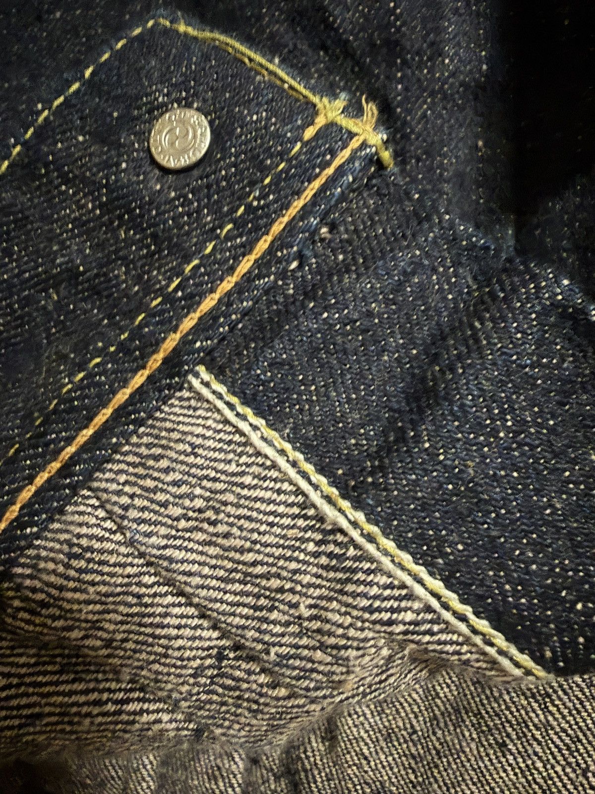 Samurai Jeans Samurai S101AX-SAKURA "Ai-Plus Sakura" 18oz Type 1 Jacket 44 Size US L / EU 52-54 / 3 - 6 Thumbnail
