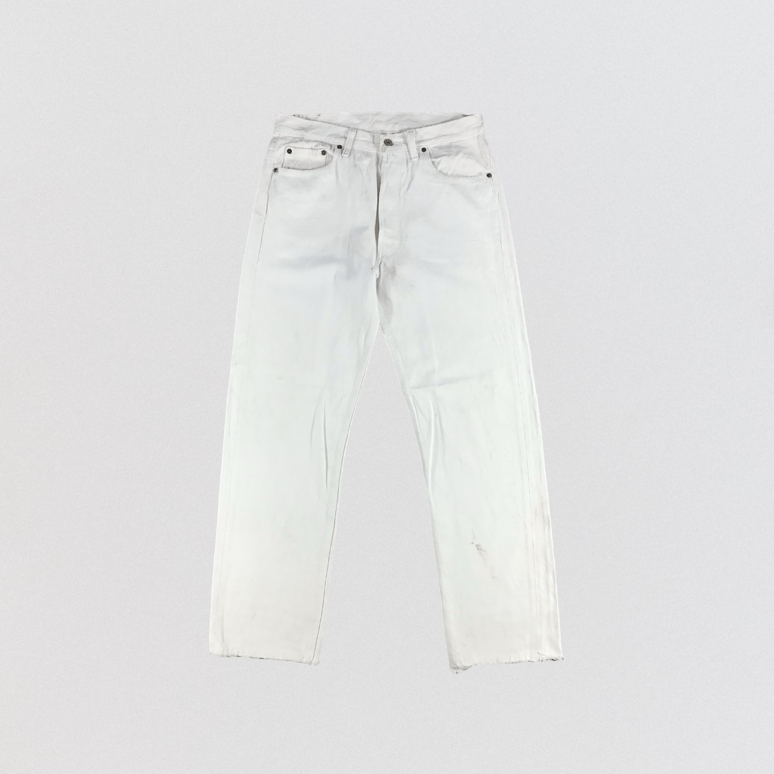 Levi's Vintage 90s White Wash Levis 501 Jeans-JM2638 Size US 33 - 1 Thumbnail