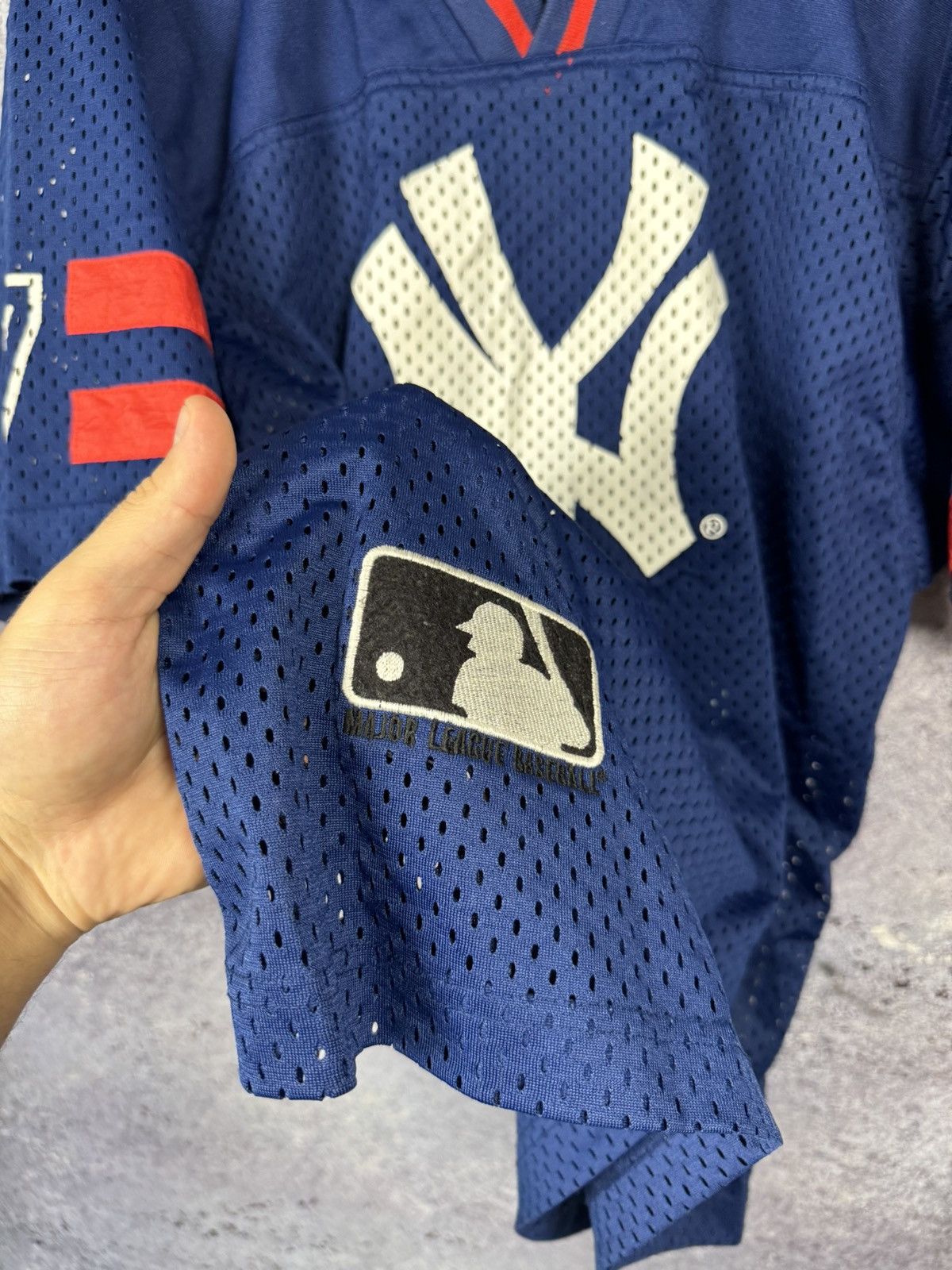 NFL × New York Yankees 90’s New York Yankees Campri Vintage Baseball Jersey Size US M / EU 48-50 / 2 - 6 Thumbnail