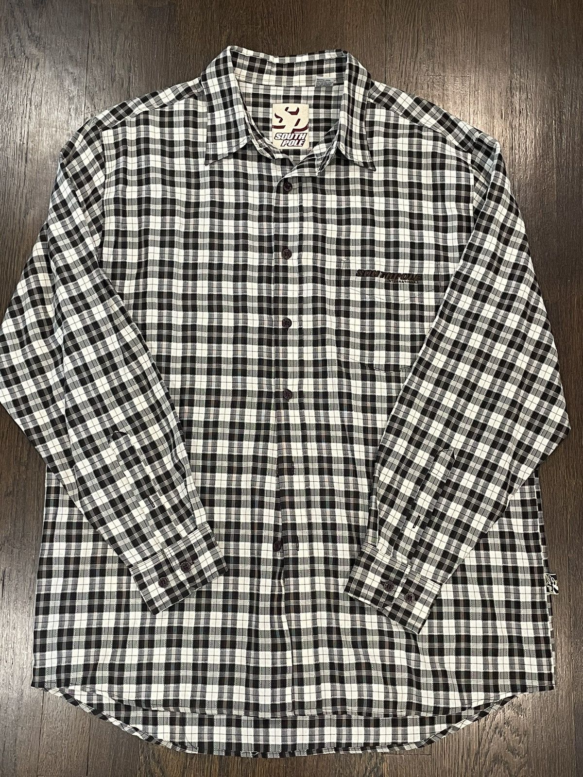 Southpole Southpole black and white plaid button up Size US L / EU 52-54 / 3 - 2 Thumbnail