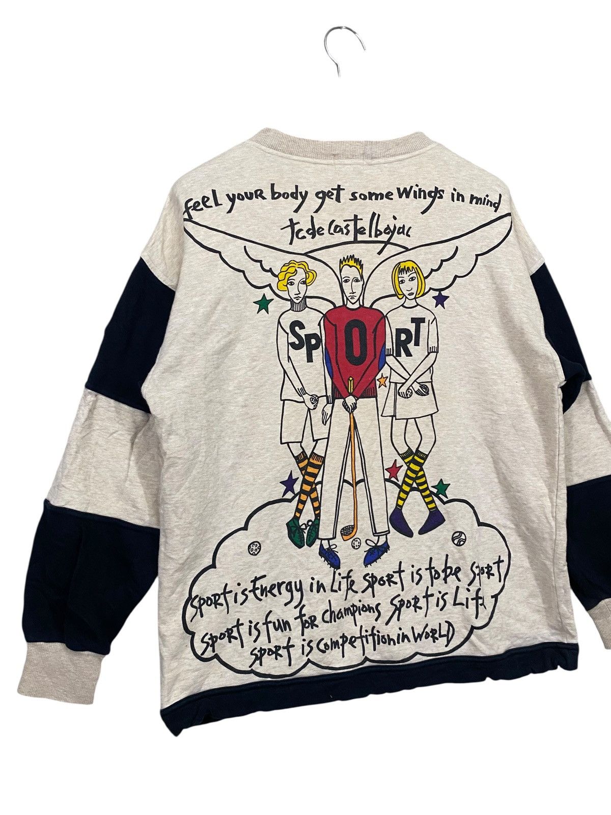Jean Charles De Castelbajac Vintage castelbajac sweatshirt crewneck backhit Size US L / EU 52-54 / 3 - 4 Thumbnail