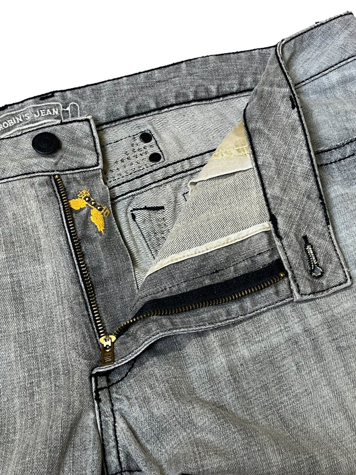 Robins Jeans SICK🔥VINTAGE ROBIN’S JEAN GREY LOWRISE STRAIGHT CUT JEANS Size US 44 / EU 60 - 12 Thumbnail