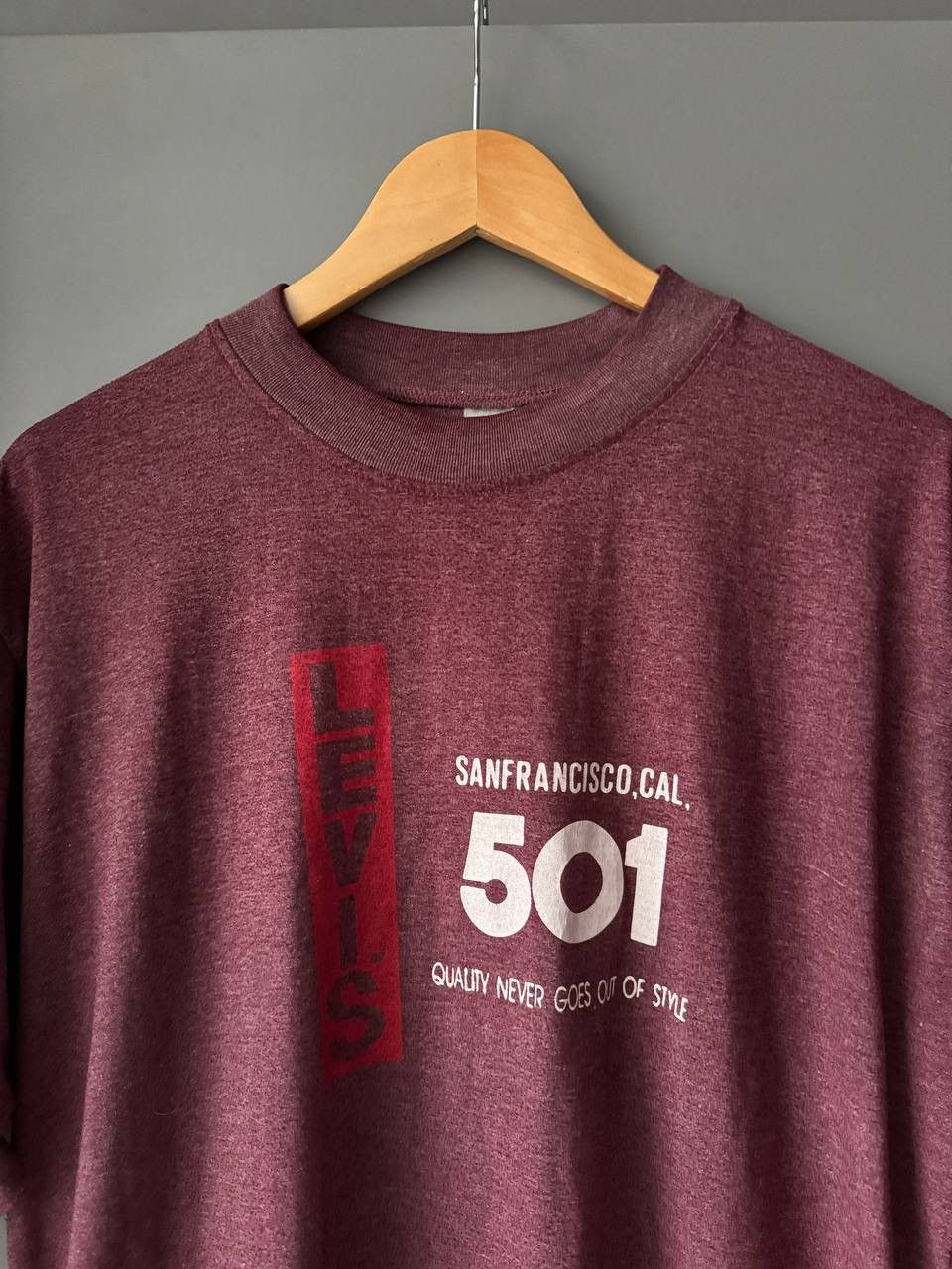 Levi's × Levi's Vintage Clothing Vintage 1990s Levi’s 501 T shirt mens Large tee Rare Size US L / EU 52-54 / 3 - 2 Thumbnail