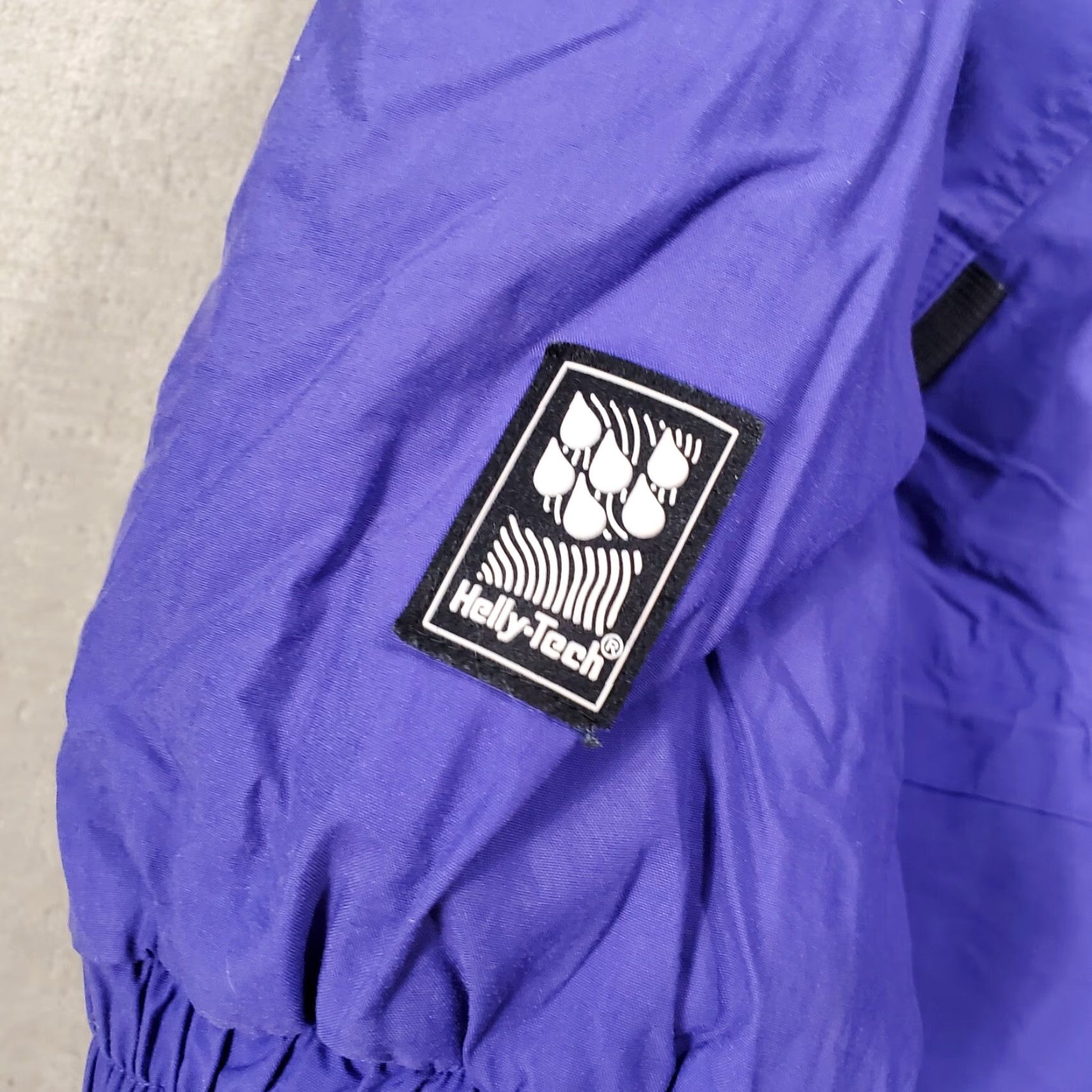 Helly Hansen VINTAGE Helly Hansen Jacket Womens M Purple Black Helly Tech Coat Hooded Ski Winter 90s Outdoor Size M / US 6-8 / IT 42-44 - 6 Thumbnail