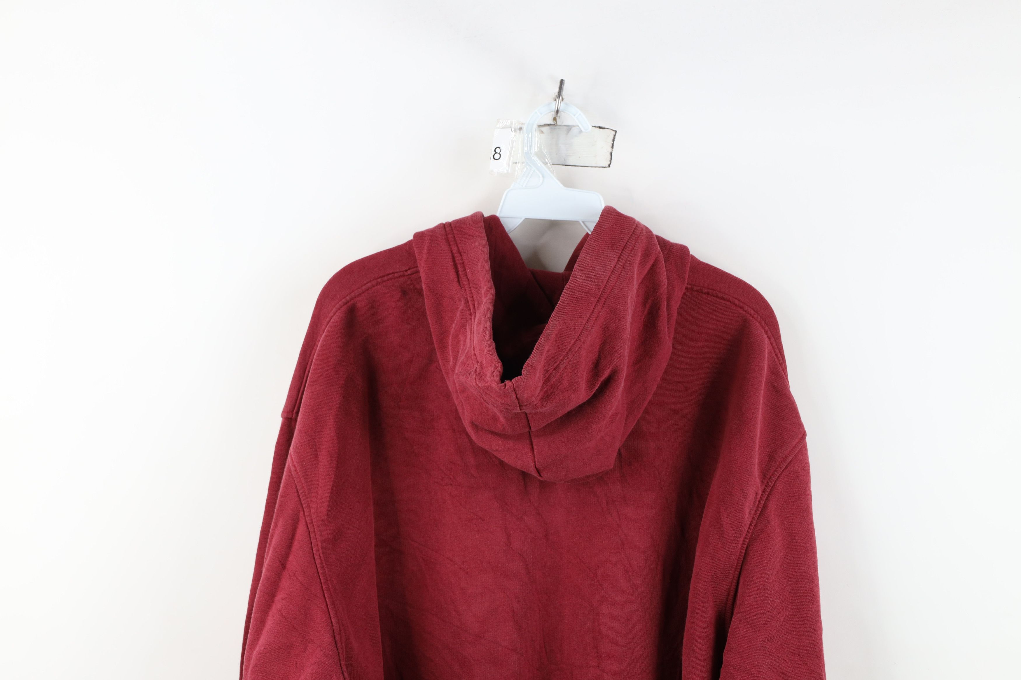 Nike Vintage Y2K Nike Scott Mini Swoosh Hoodie Sweatshirt Red Size US XL / EU 56 / 4 - 14 Thumbnail
