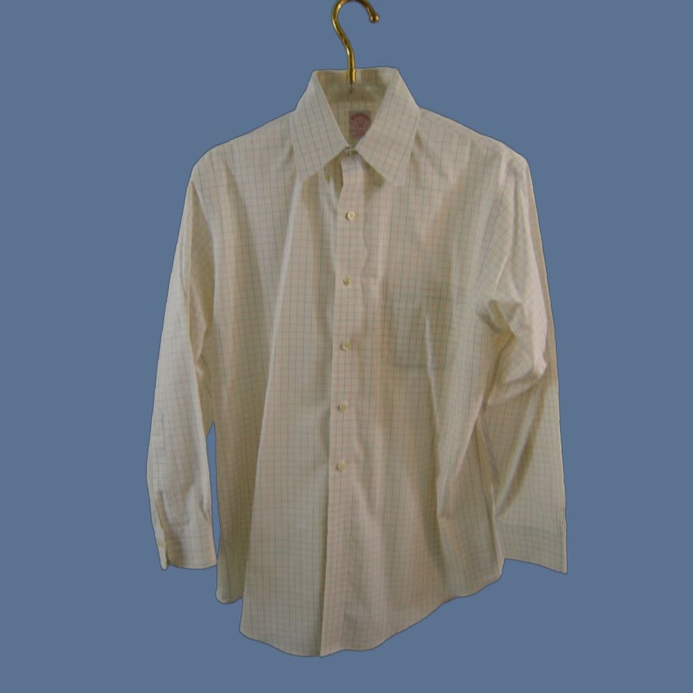 Brooks Brothers Brooks Brothers 346 Men's L/S Shirt SZ 16 2/3 White Plaid Shirt Regular Men 16 White Brooks Brothers 346 90s? Size US L / EU 52-54 / 3 - 1 Thumbnail